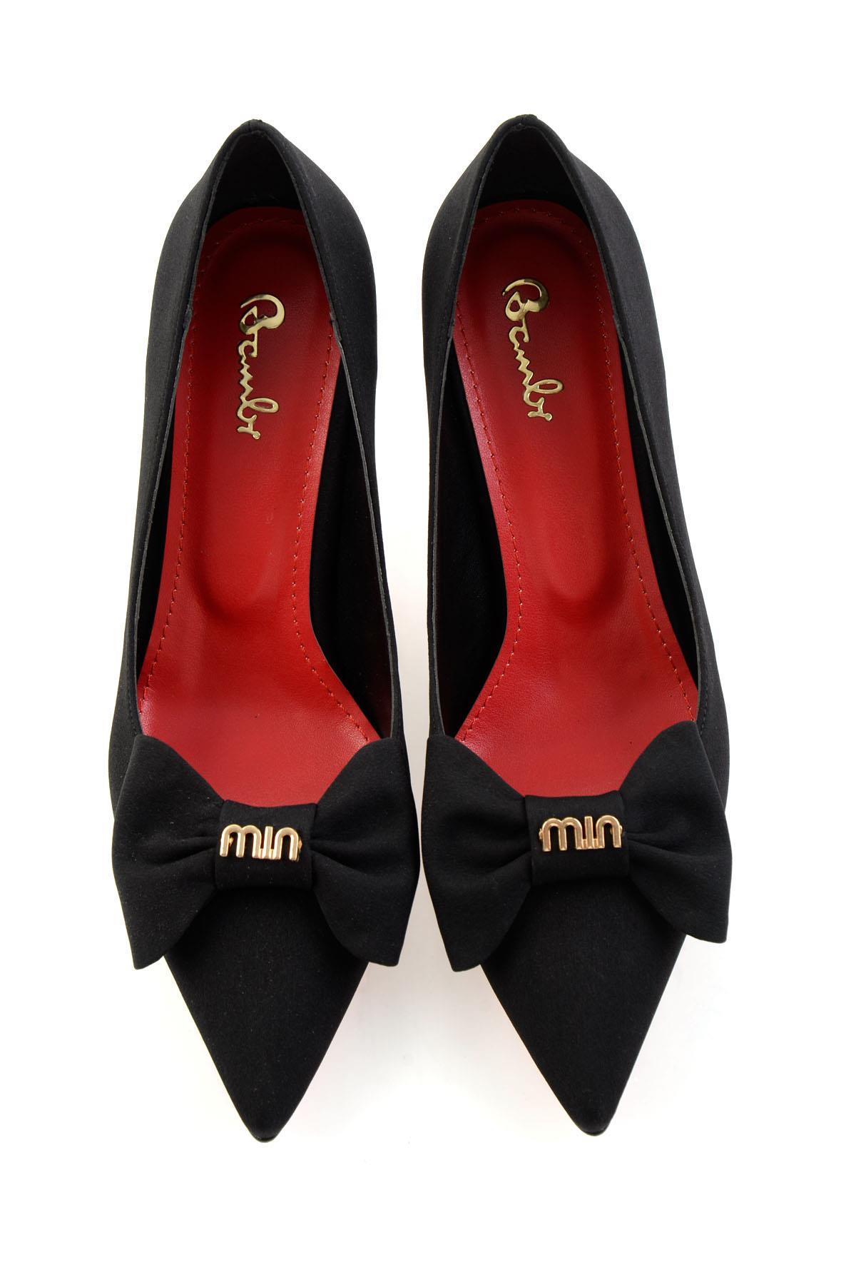 Mat Siyah  Kadın Klasik Topuklu Ayakkabı K01231461138