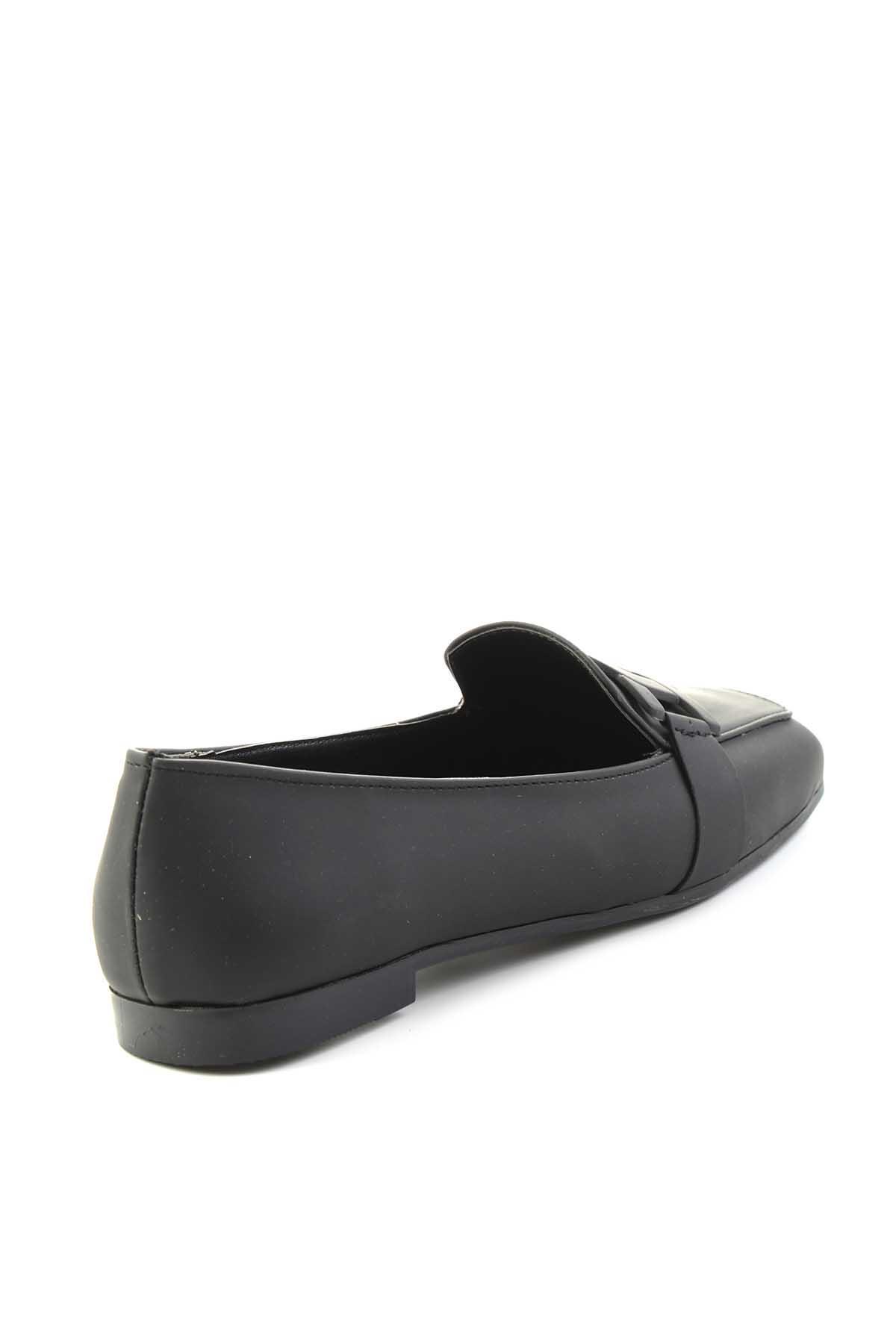Mat Siyah  Kadın Loafer Ayakkabı K01641165709