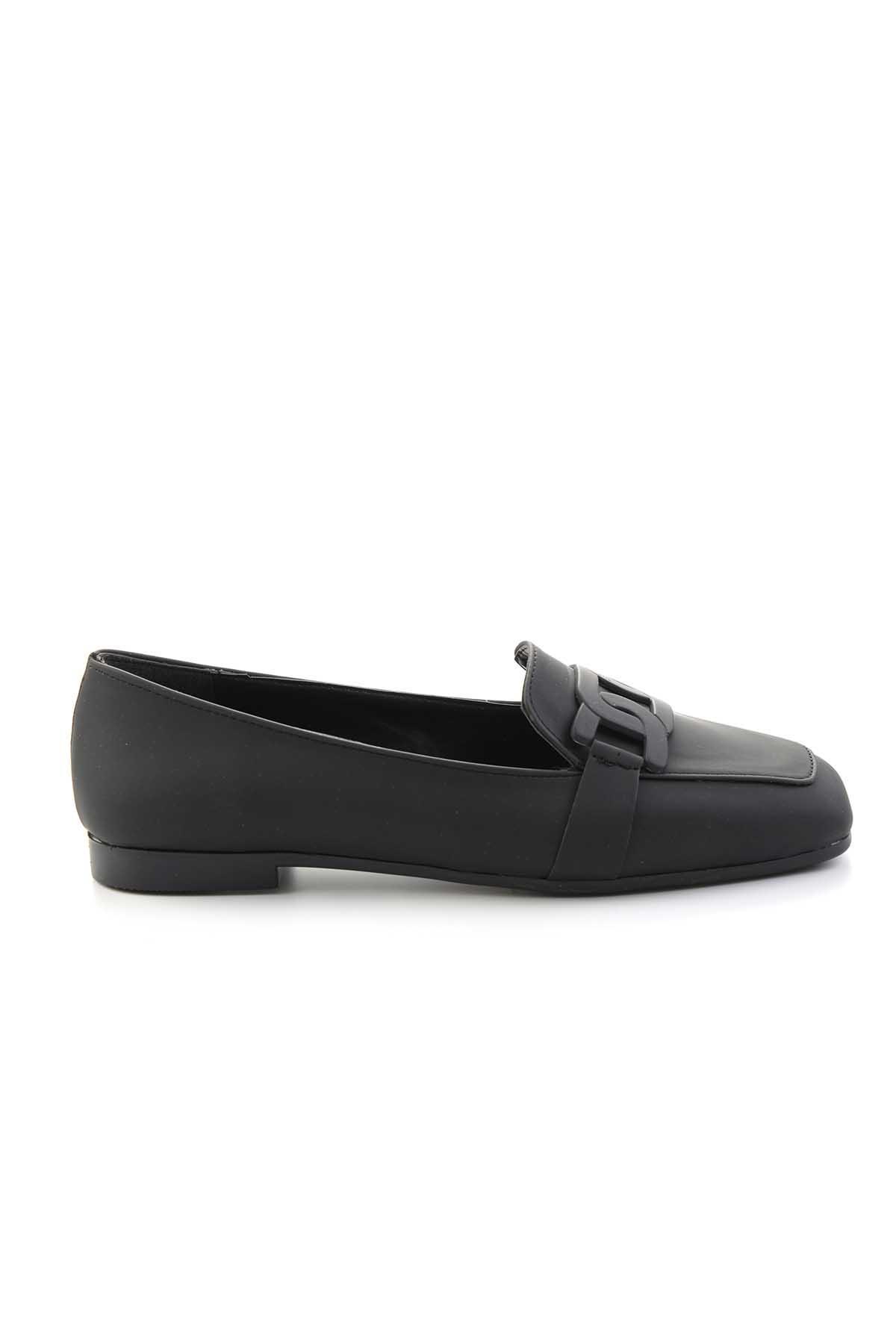 Mat Siyah  Kadın Loafer Ayakkabı K01641165709