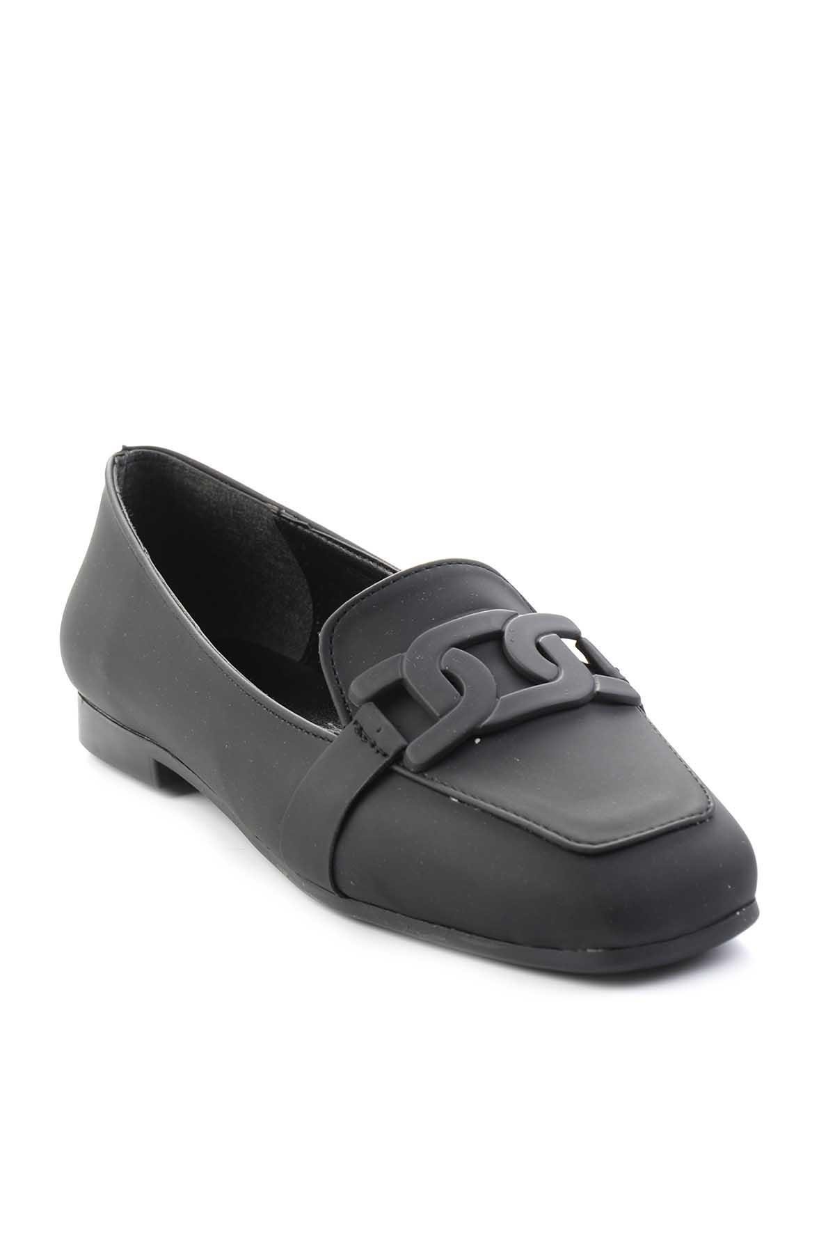 Mat Siyah  Kadın Loafer Ayakkabı K01641165709