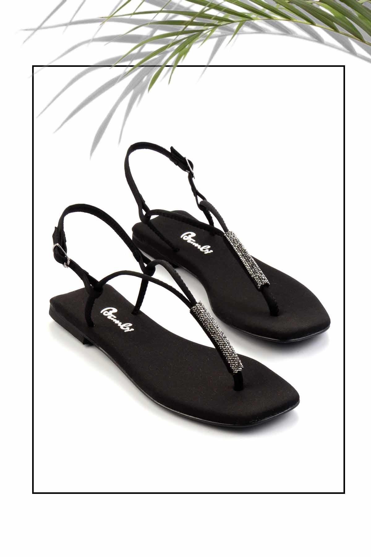 Mat Siyah  Kadın Sandalet K05137031038