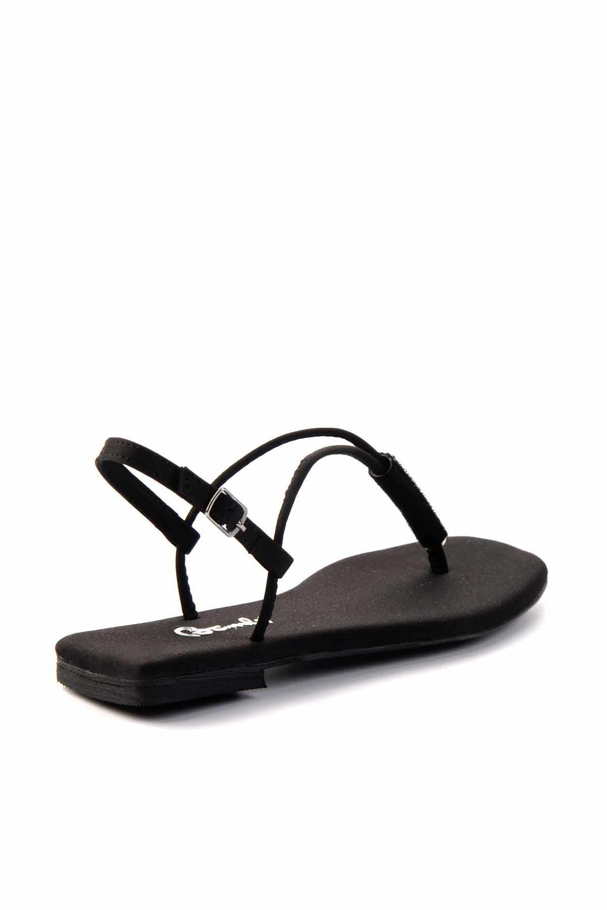 Mat Siyah  Kadın Sandalet K05137031038