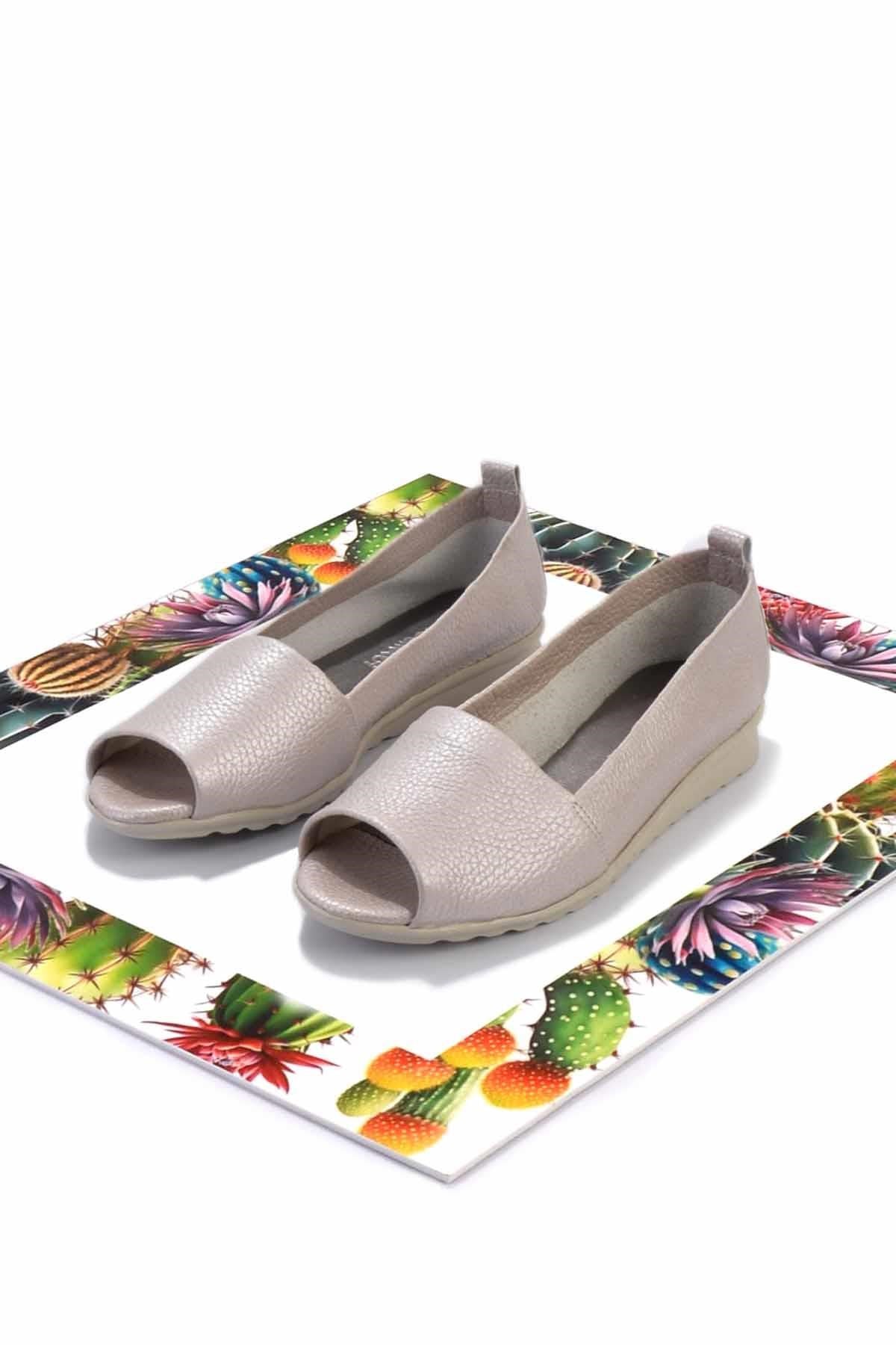 Mat Vizon Hakiki Deri Kadın Espadril K01582664003
