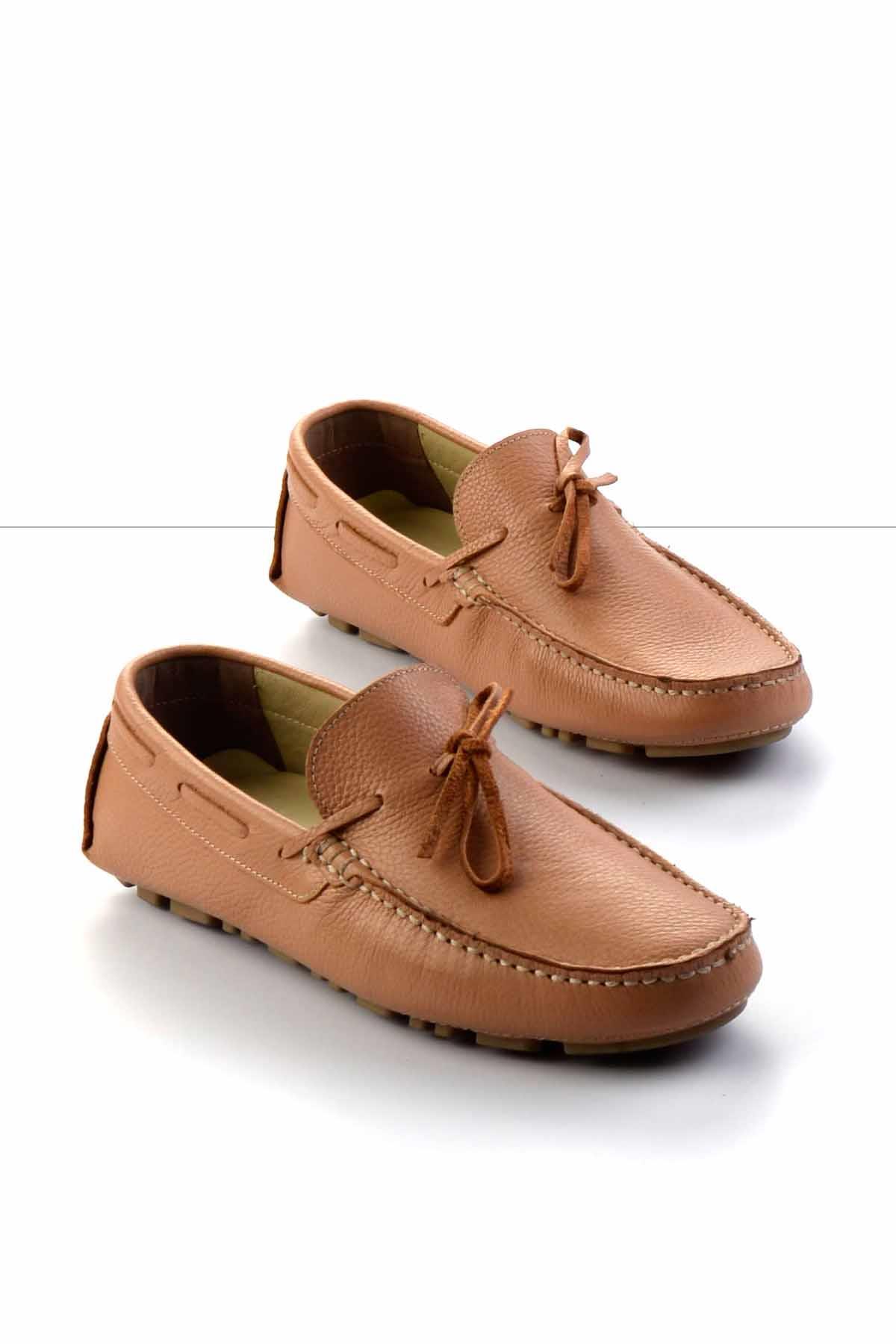 Nude Floter Hakiki Deri Erkek Loafer Ayakkabı E01395332140