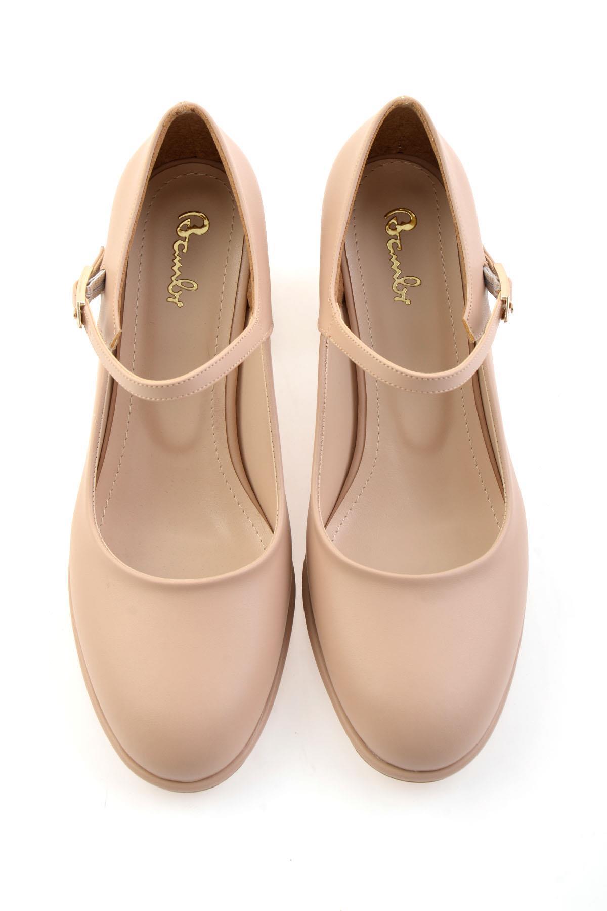 Nude  Kadın Klasik Topuklu Ayakkabı K01231467209