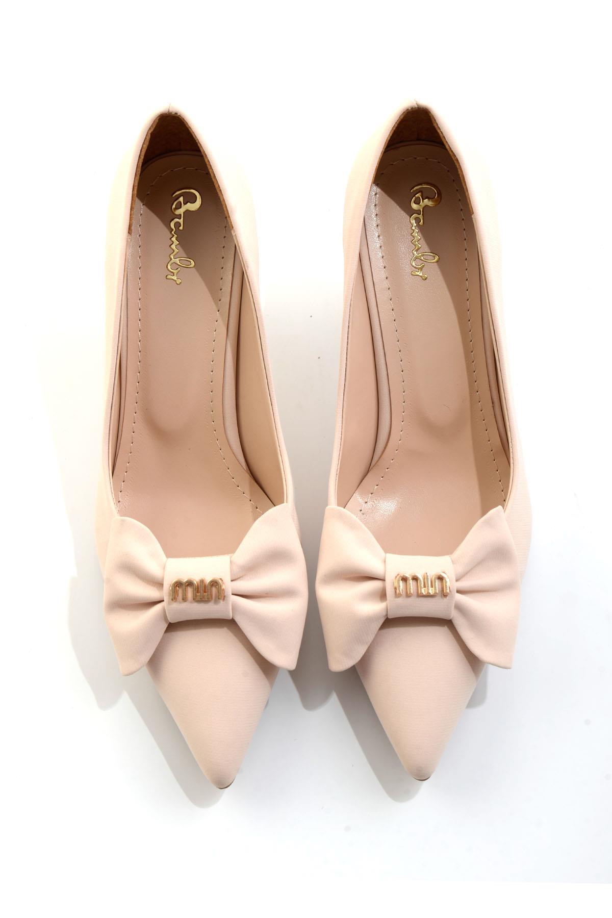 Nude  Kadın Klasik Topuklu Ayakkabı K01231080504