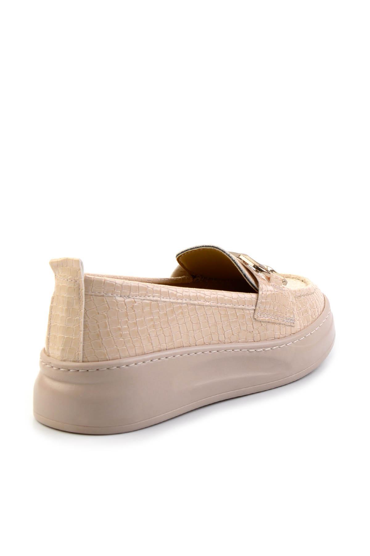 Nude  Kadın Loafer Ayakkabı K01536194511
