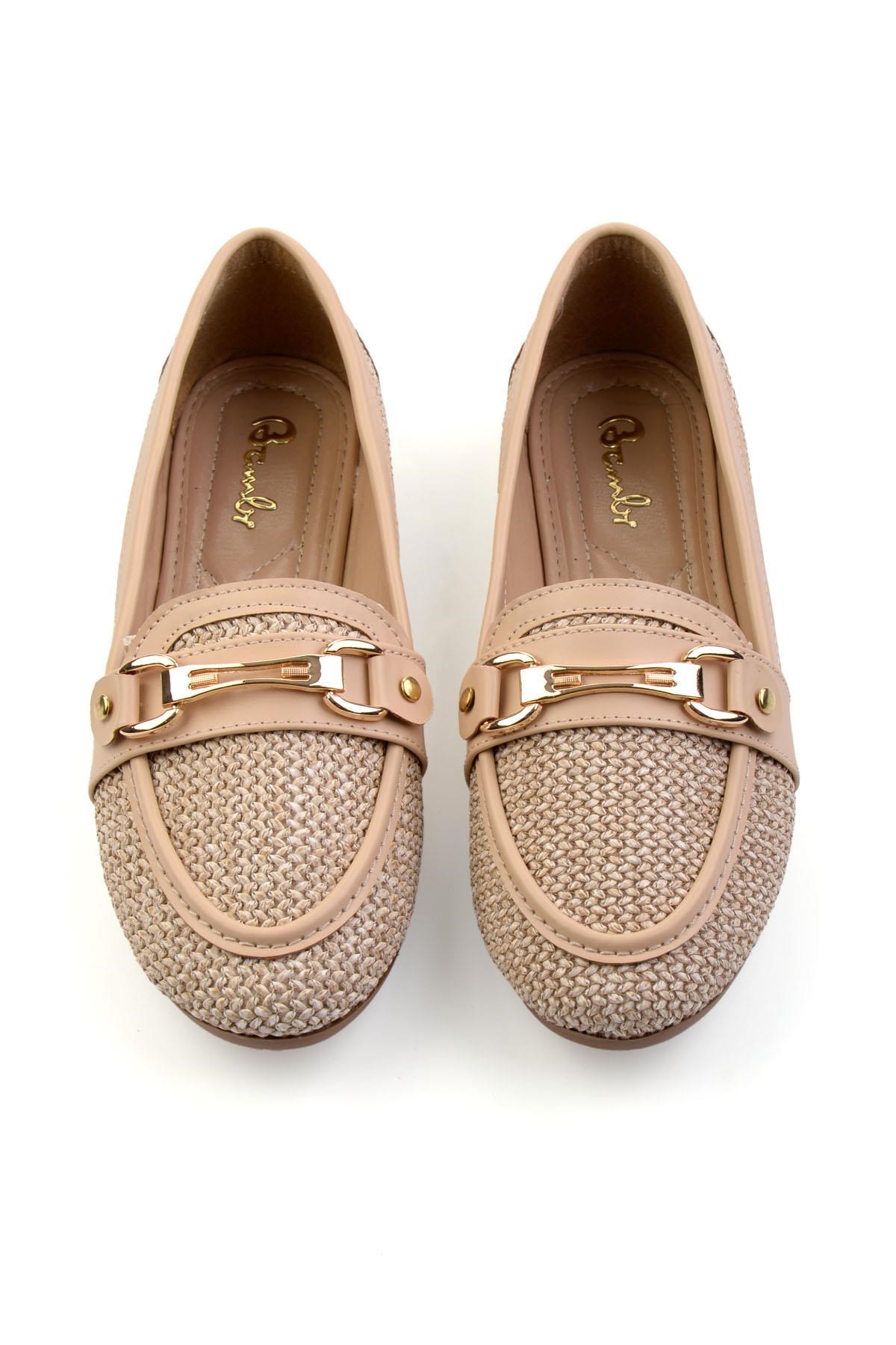 Nude  Kadın Loafer Ayakkabı K01688011109