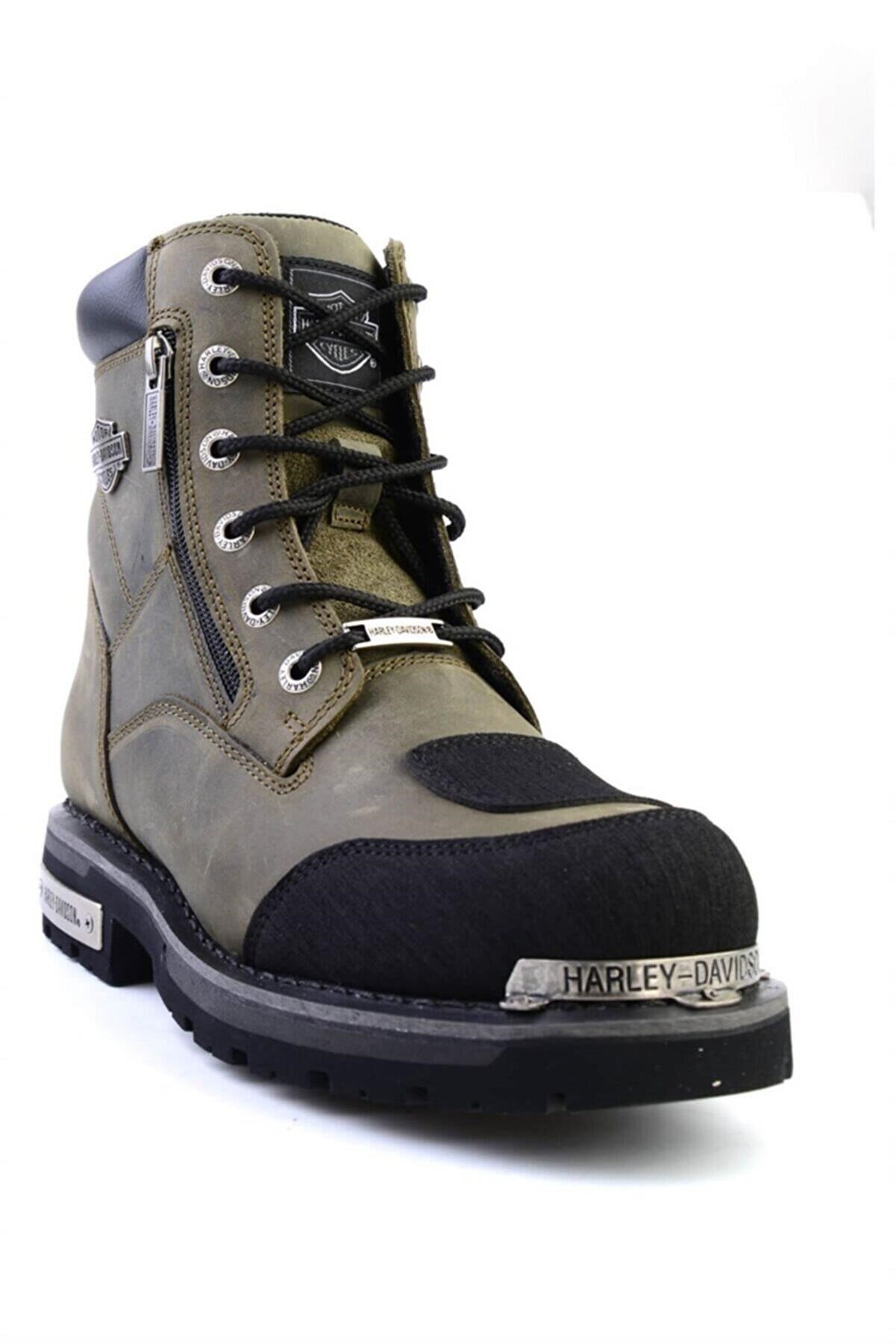 Olive Hakiki Deri Erkek Bot & Bootie HD1777060003