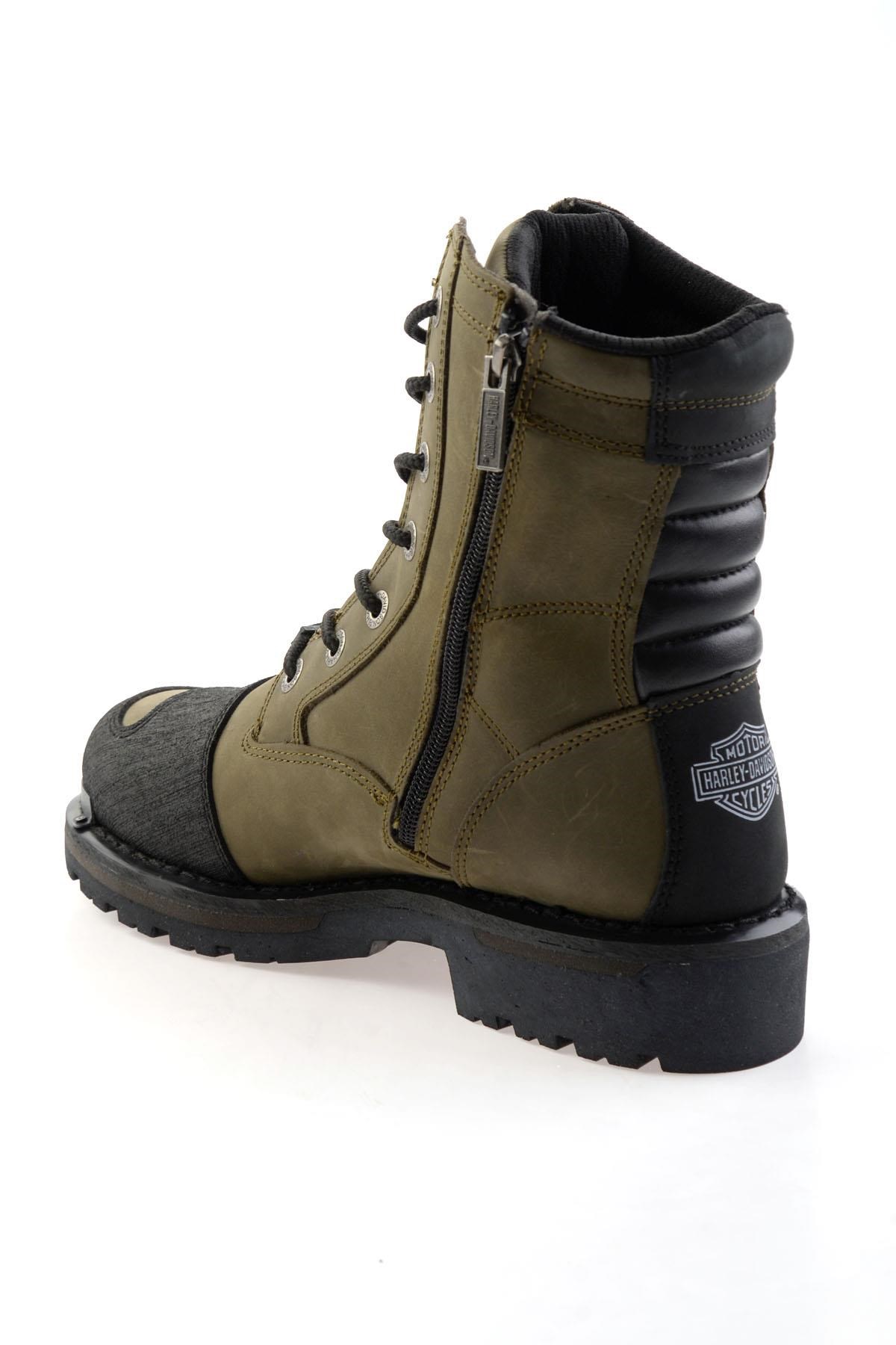 Olive Hakiki Deri Kadın Bot & Bootie HD0777032103