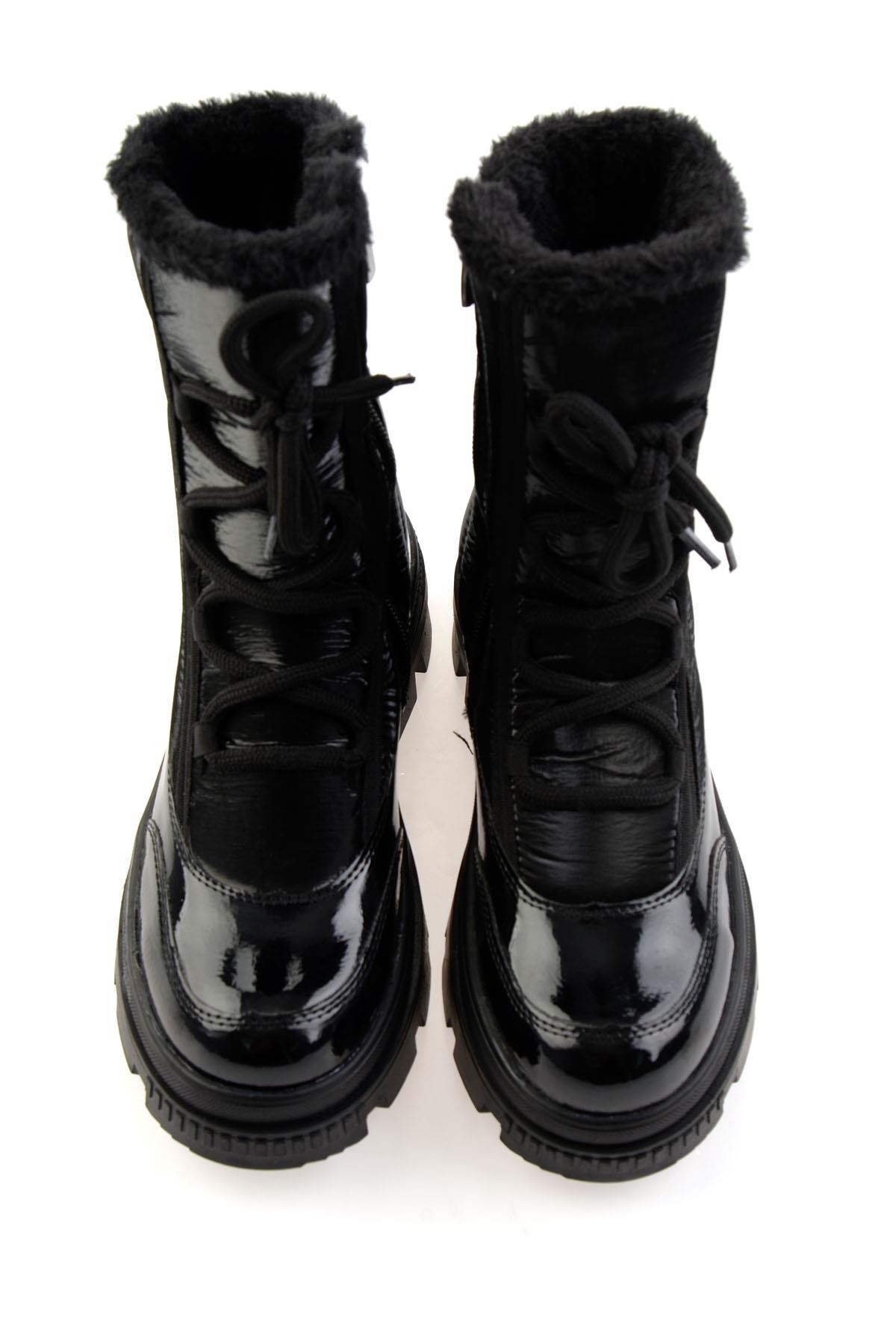 Parlak Siyah  Kadın Bot & Bootie K02179744167