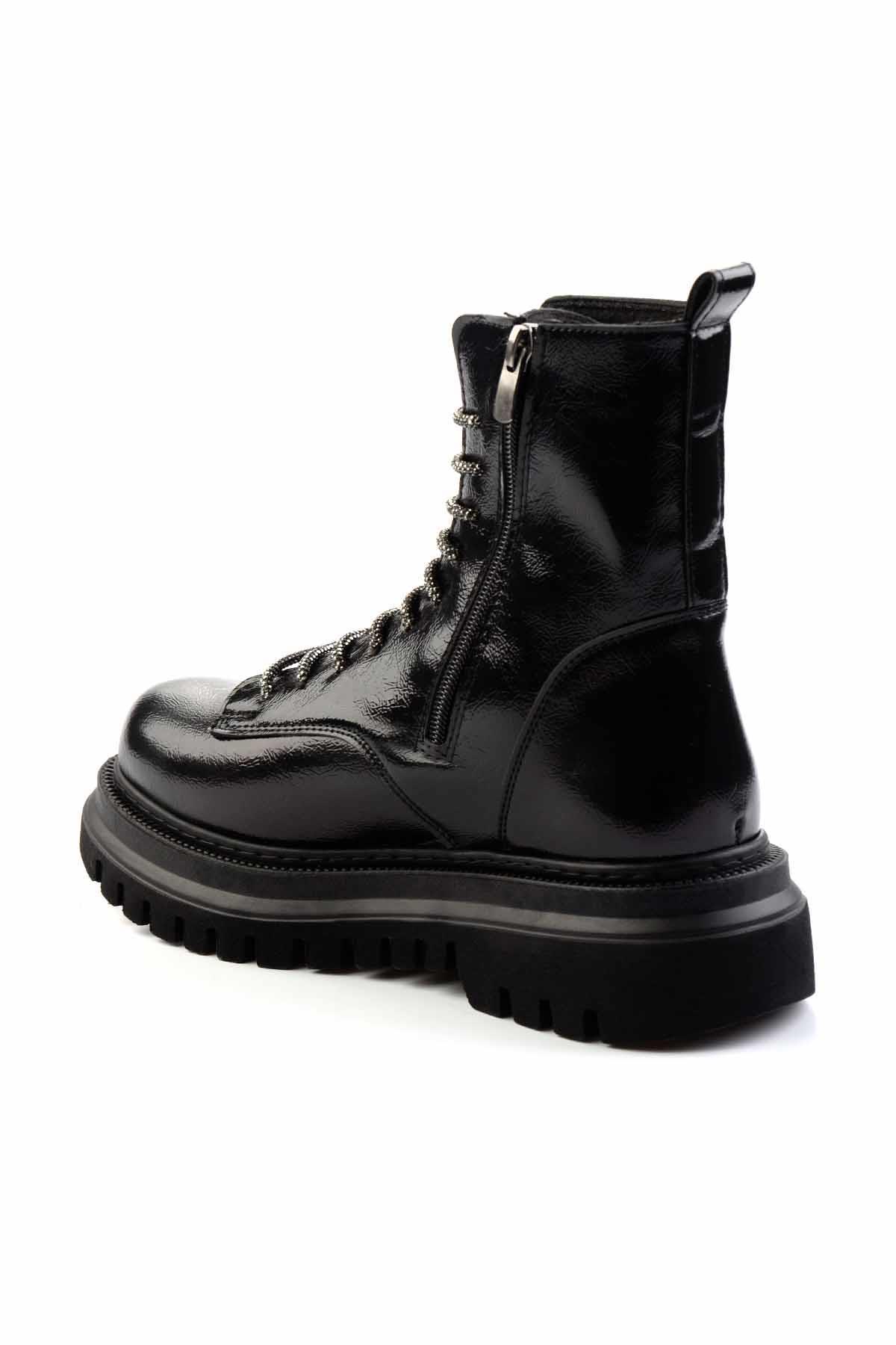 Parlak Siyah  Kadın Bot & Bootie K02377030009