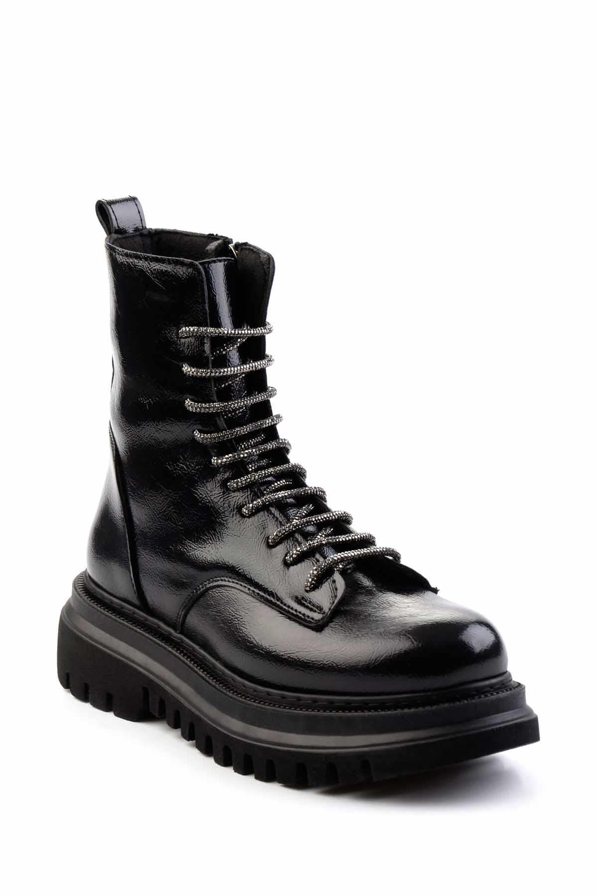 Parlak Siyah  Kadın Bot & Bootie K02377030009