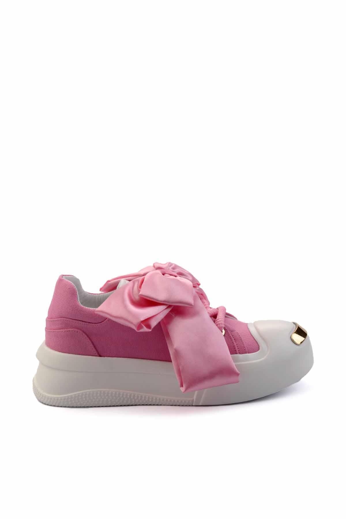 Pembe Keten  Kadın Sneaker K01480002818