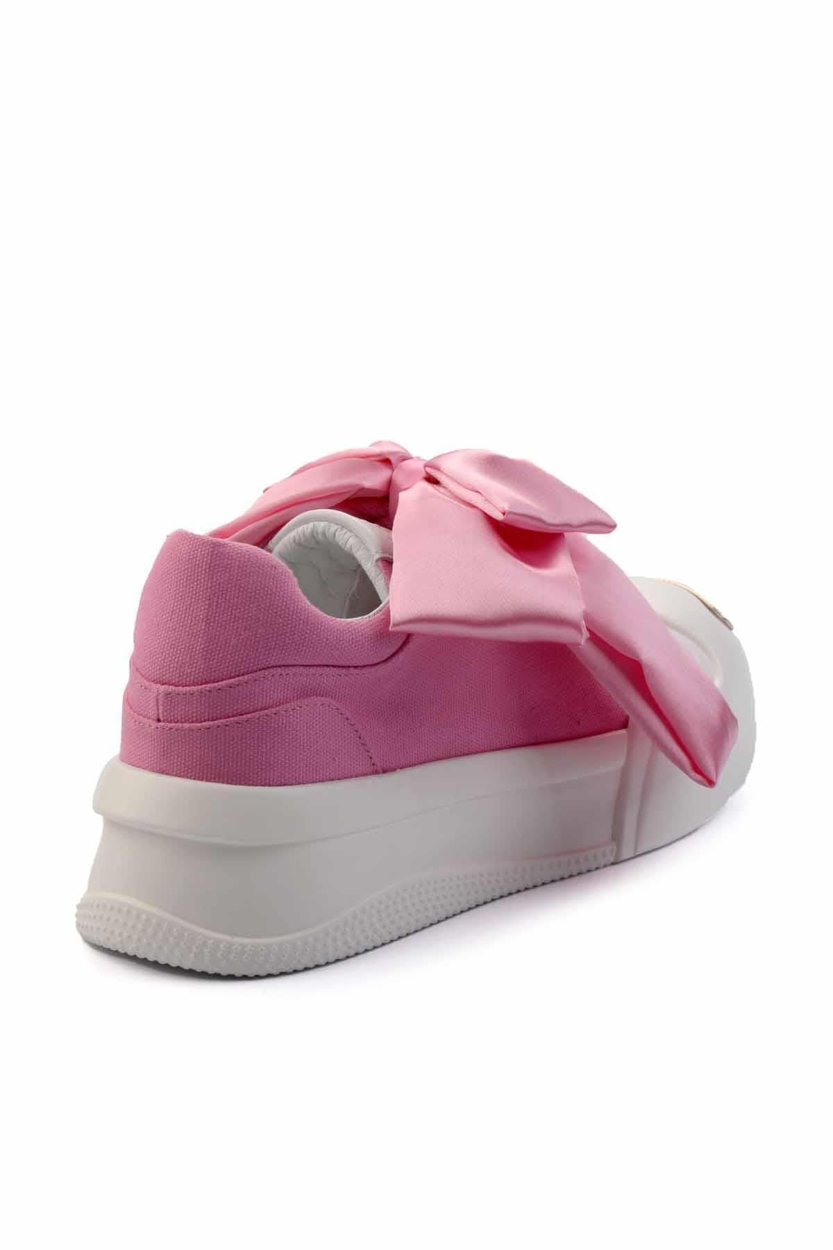 Pembe Keten  Kadın Sneaker K01480002818