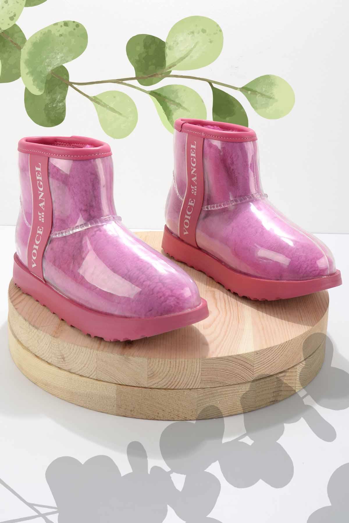 Pembe Kürklü  Kadın Bot & Bootie K02661000197