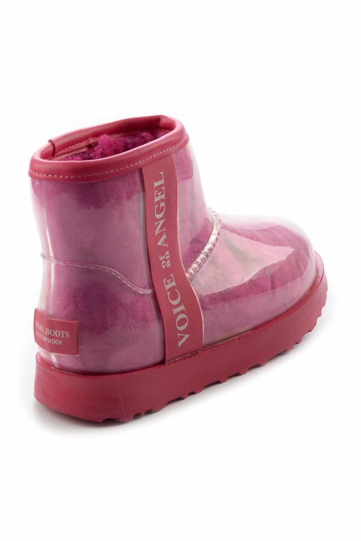 Pembe Kürklü  Kadın Bot & Bootie K02661000197