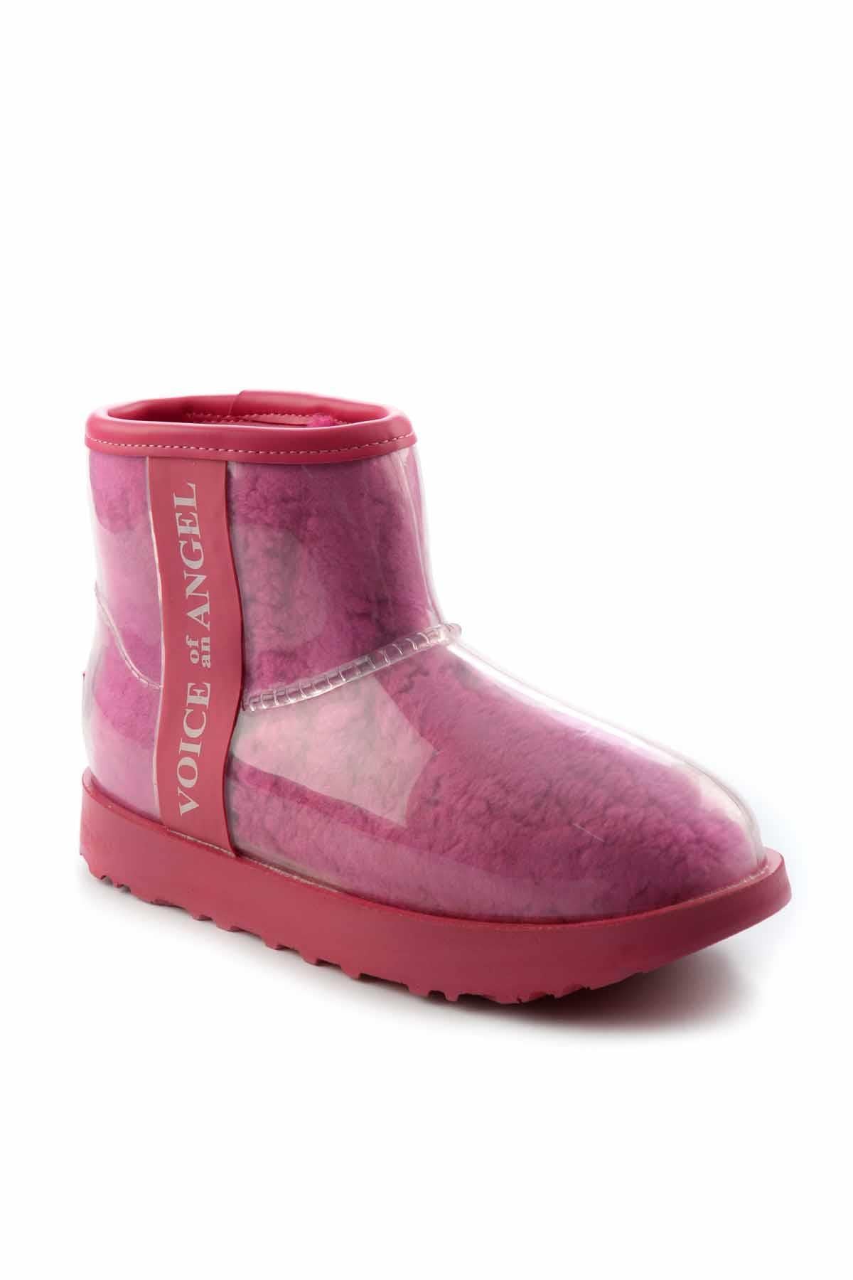Pembe Kürklü  Kadın Bot & Bootie K02661000197