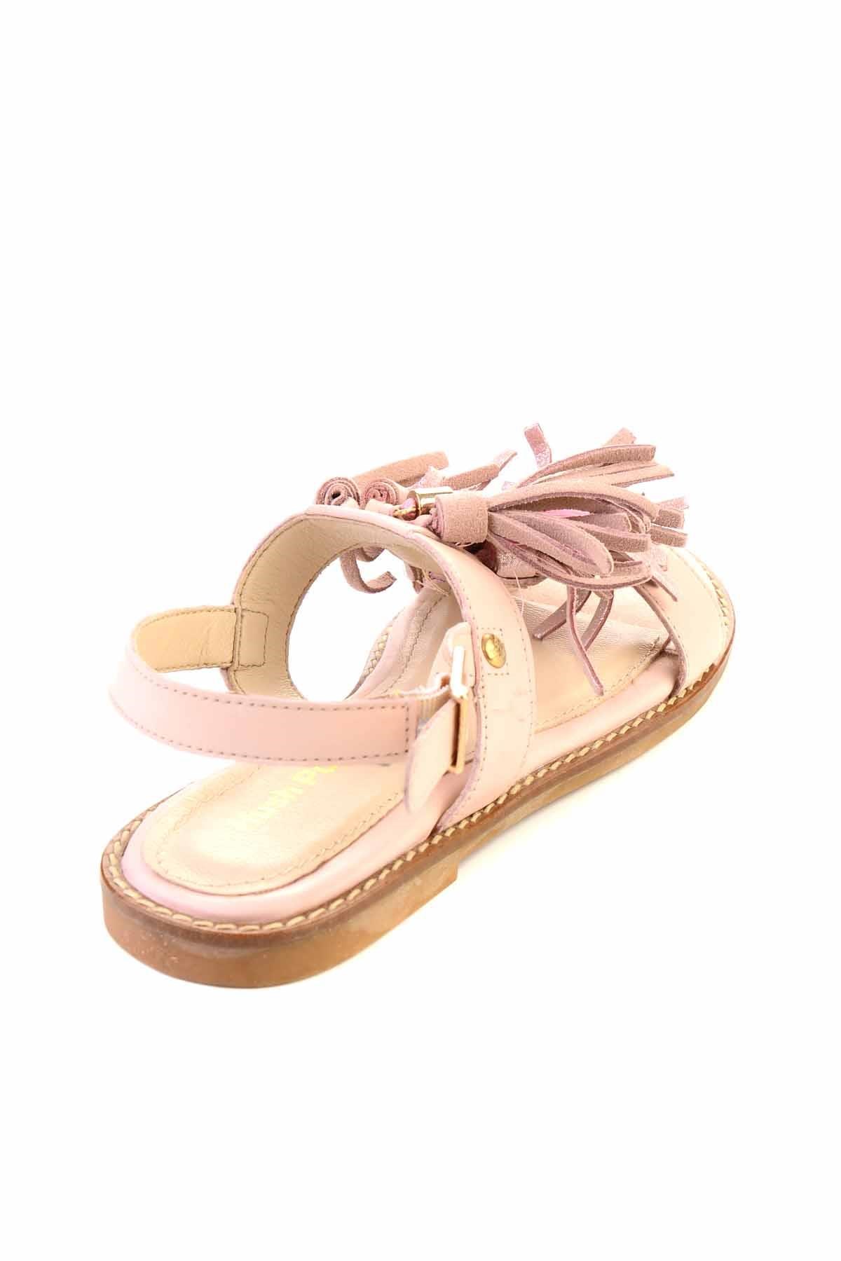 Pink Hakiki Deri Kadın Sandalet F0897173503