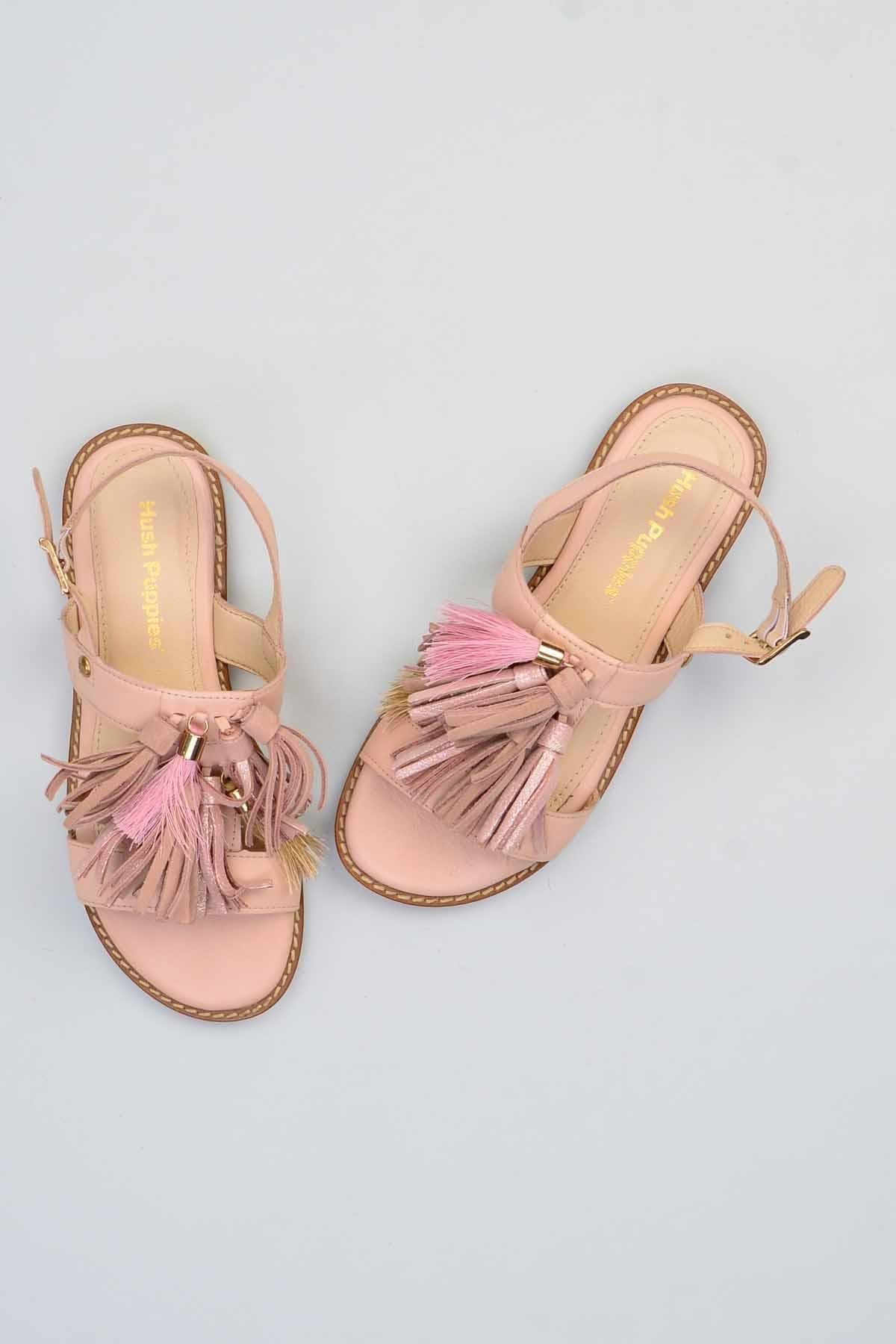 Pink Hakiki Deri Kadın Sandalet F0897173503