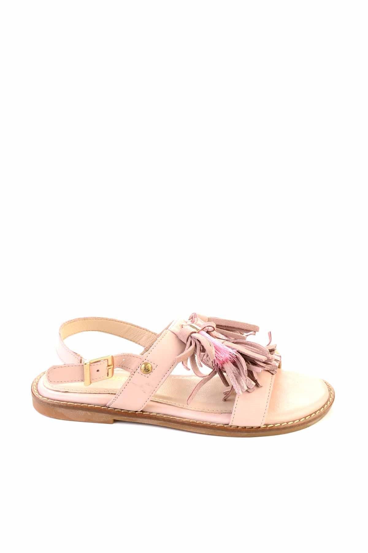 Pink Hakiki Deri Kadın Sandalet F0897173503