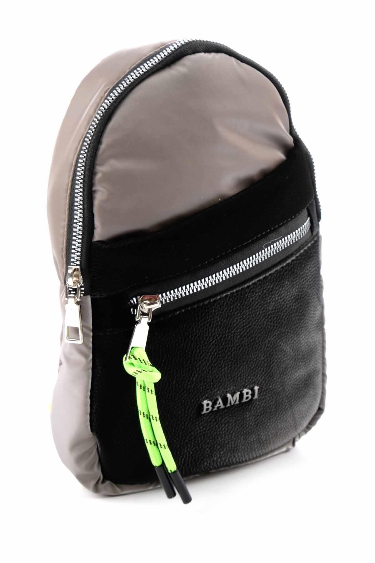 Platin Siyah Anorak  Kadın Sırt Çantası C06102180985