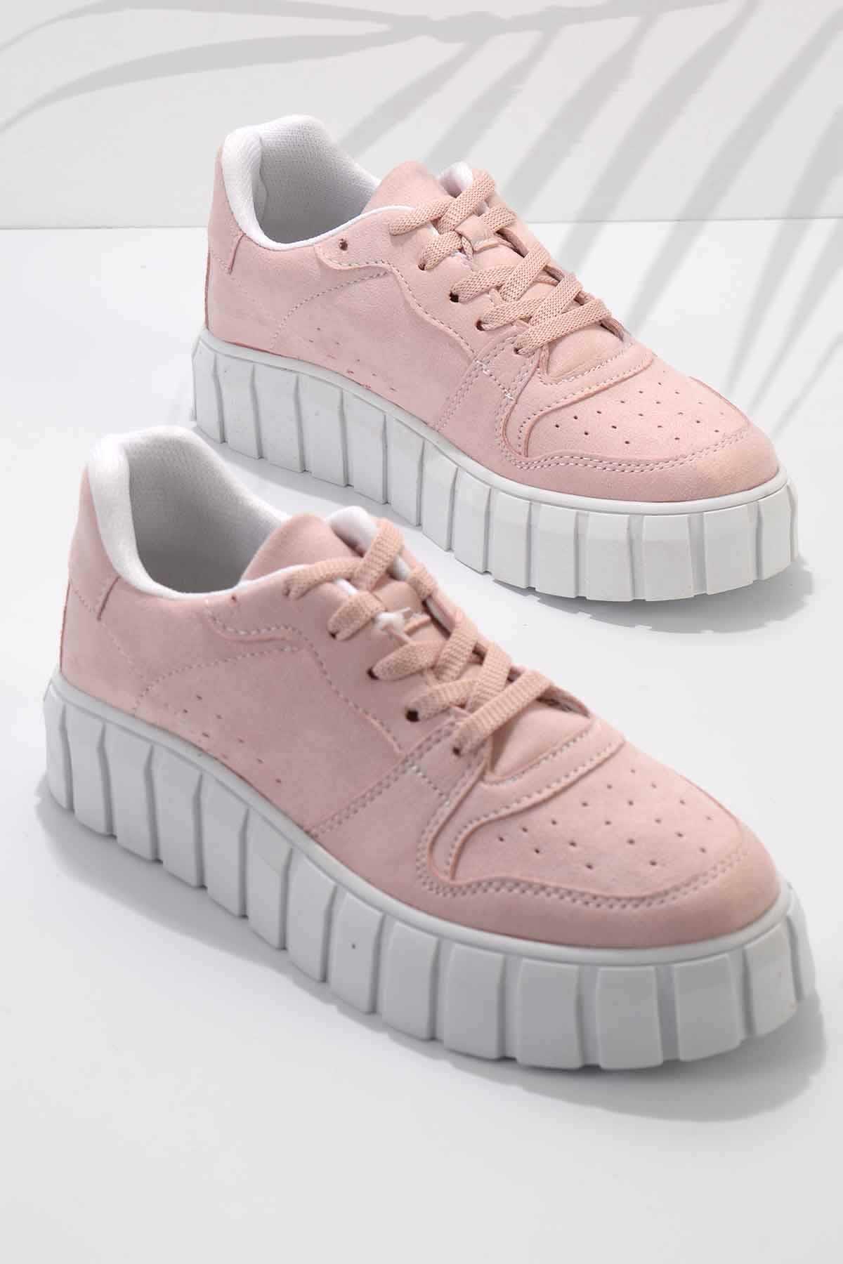 Pudra Süet  Kadın Sneaker K01938008072
