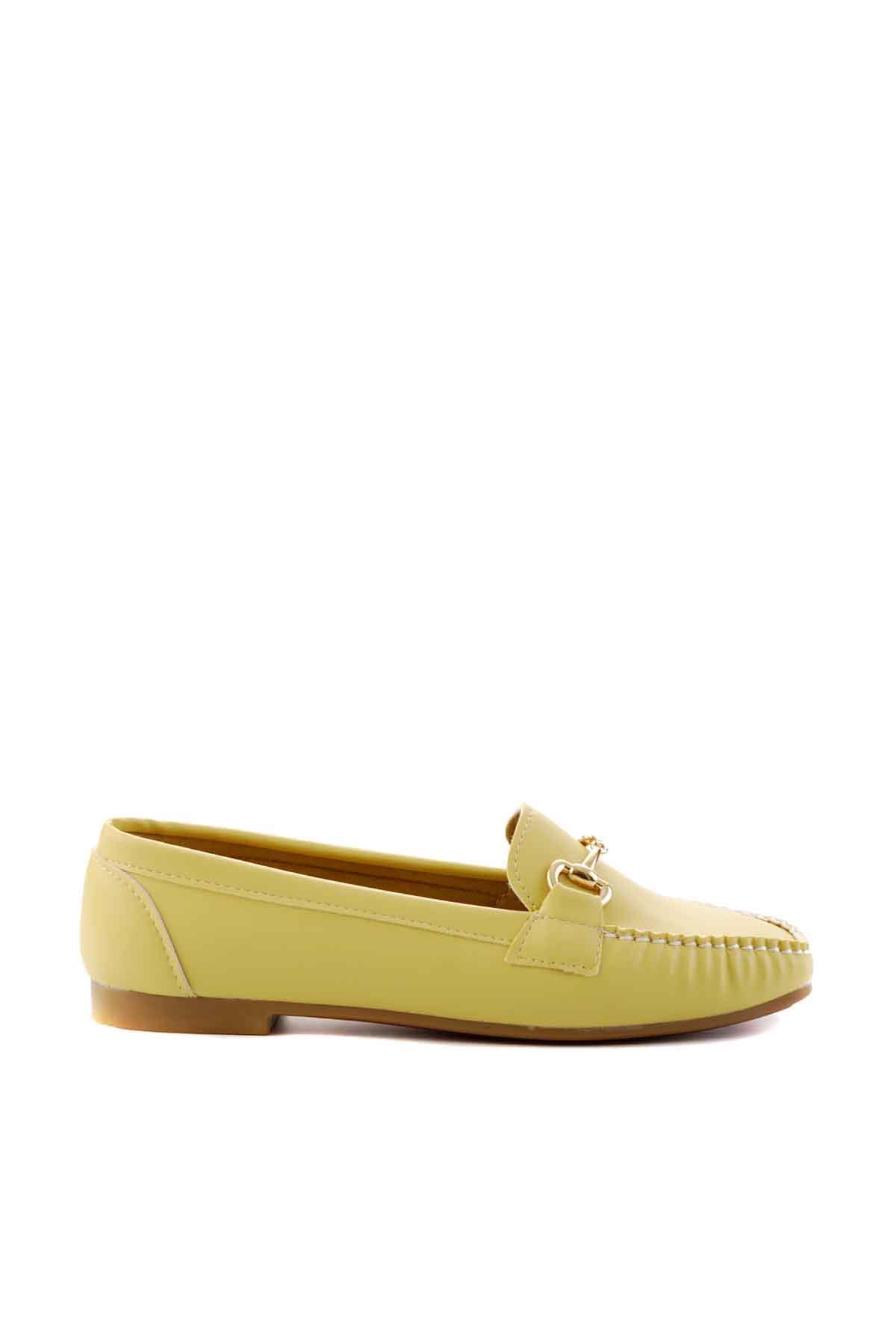Sarı  Kadın Loafer Ayakkabı K01542030709
