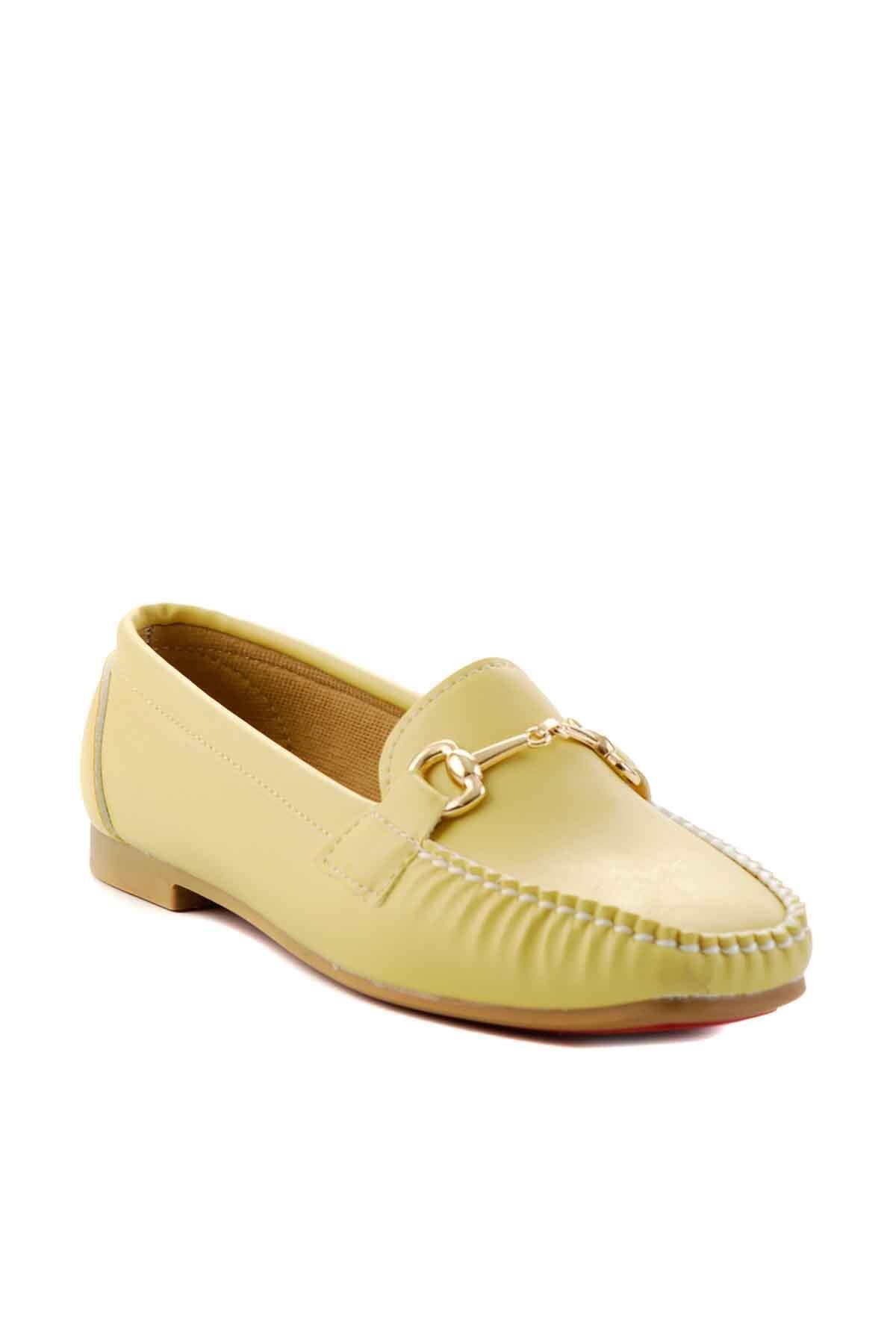 Sarı  Kadın Loafer Ayakkabı K01542030709
