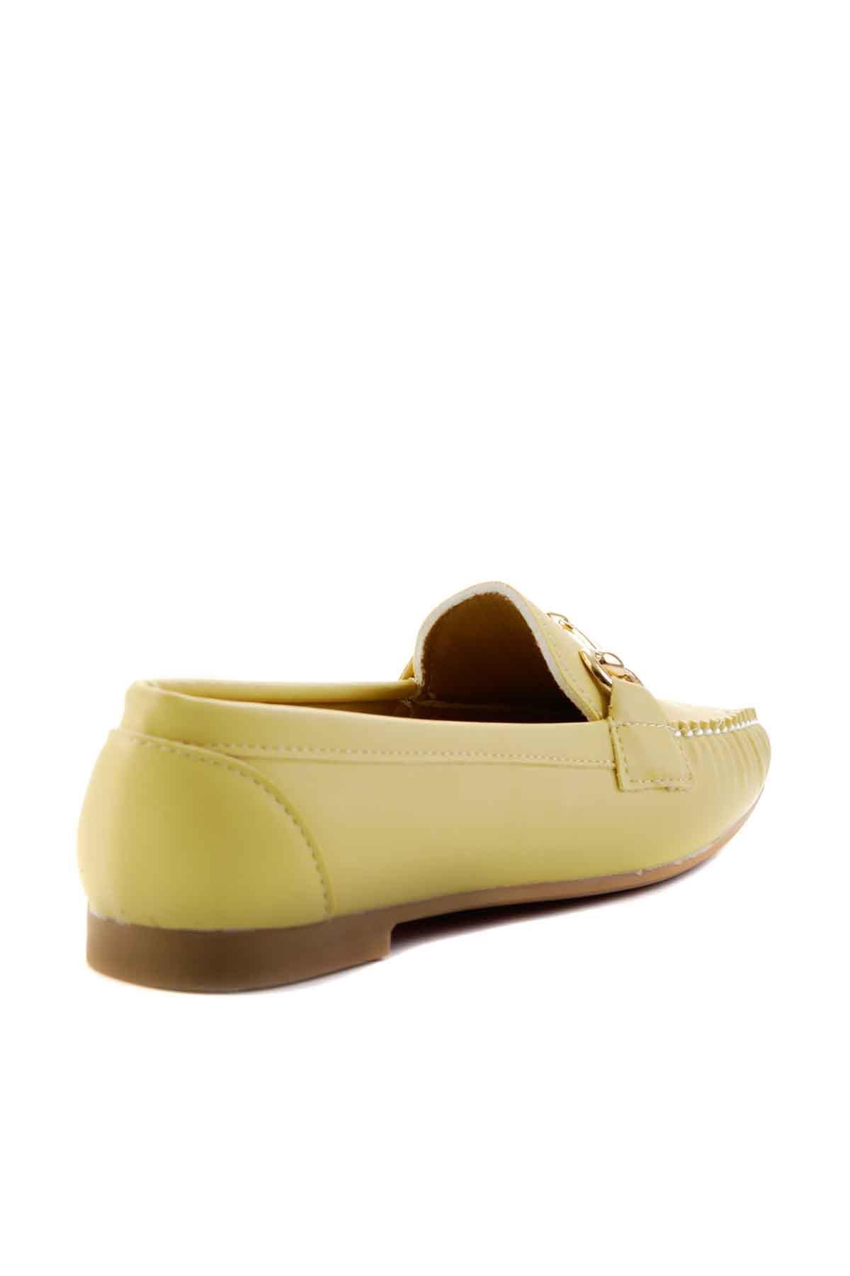 Sarı  Kadın Loafer Ayakkabı K01542030709