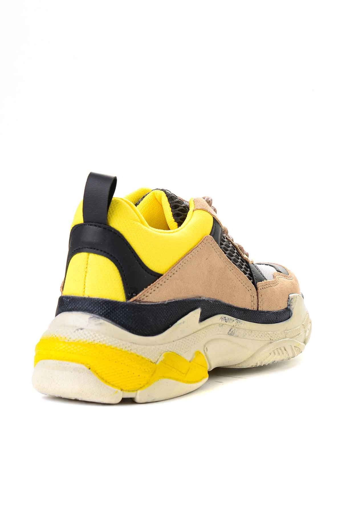 Sarı/Yesıl Kadın Sneaker