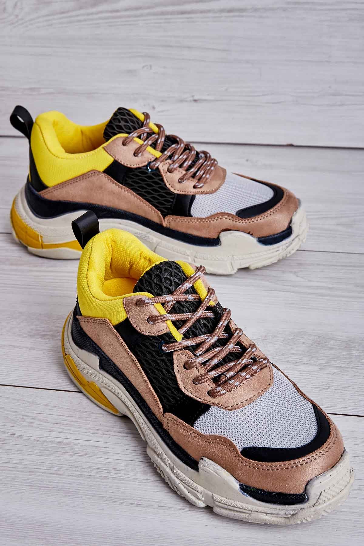 Sarı/Yesıl Kadın Sneaker