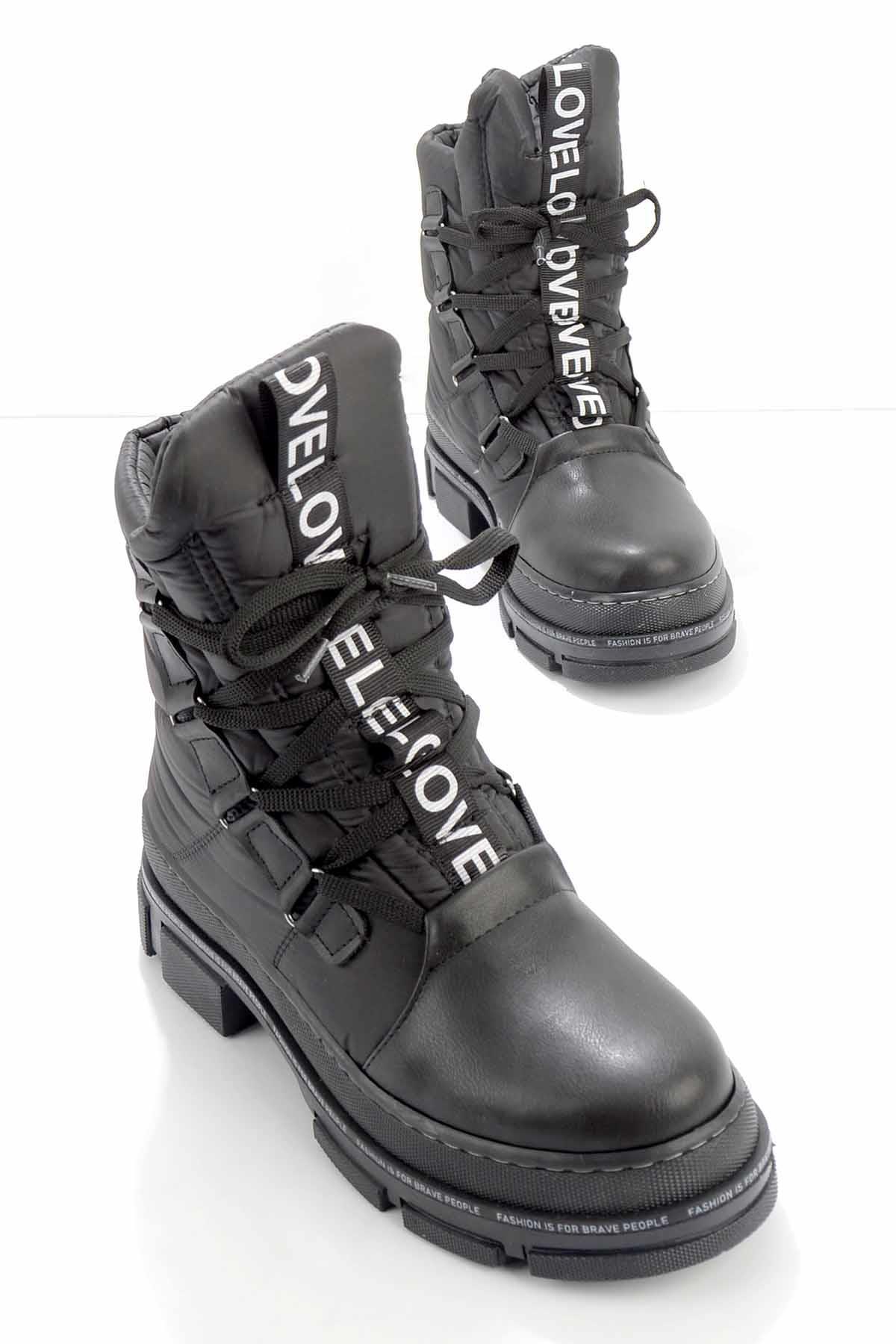 Siyah Anorak  Kadın Bot & Bootie K02823110785