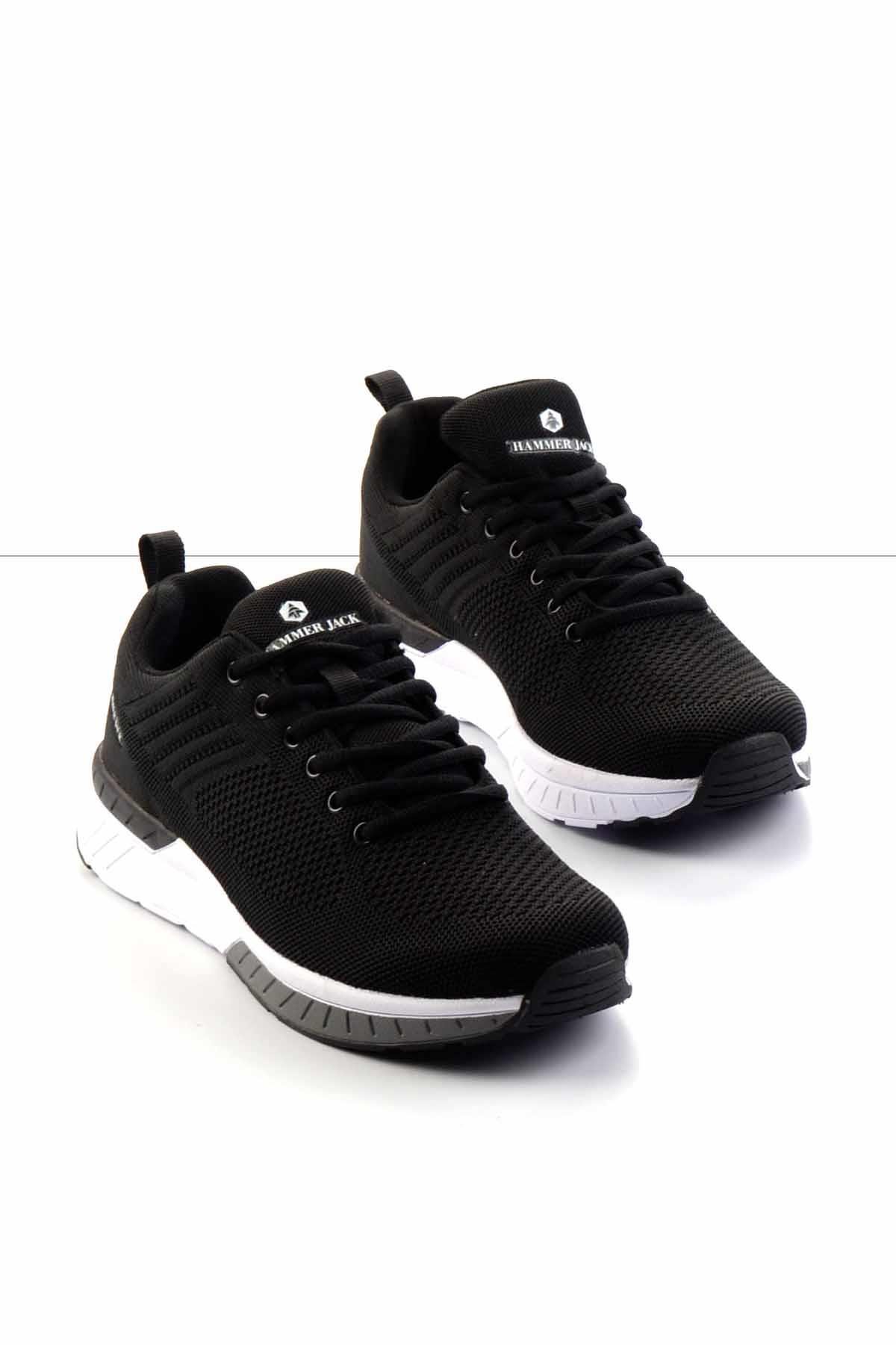 Siyah Beyaz  Erkek Sneaker E01142120085
