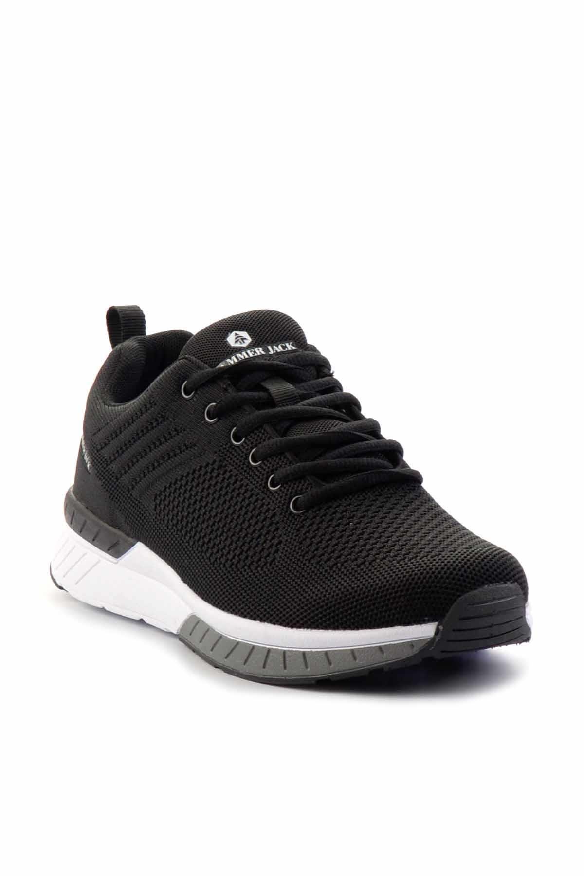 Siyah Beyaz  Erkek Sneaker E01142120085