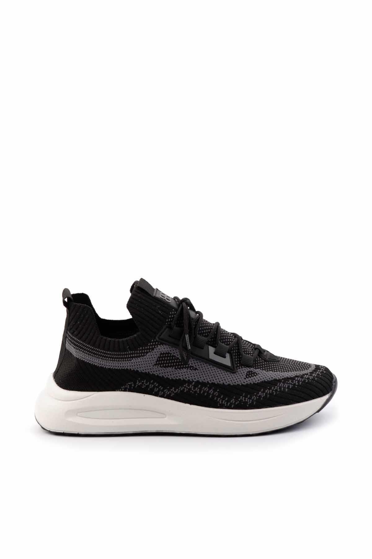 Siyah Beyaz  Erkek Sneaker E01768002382