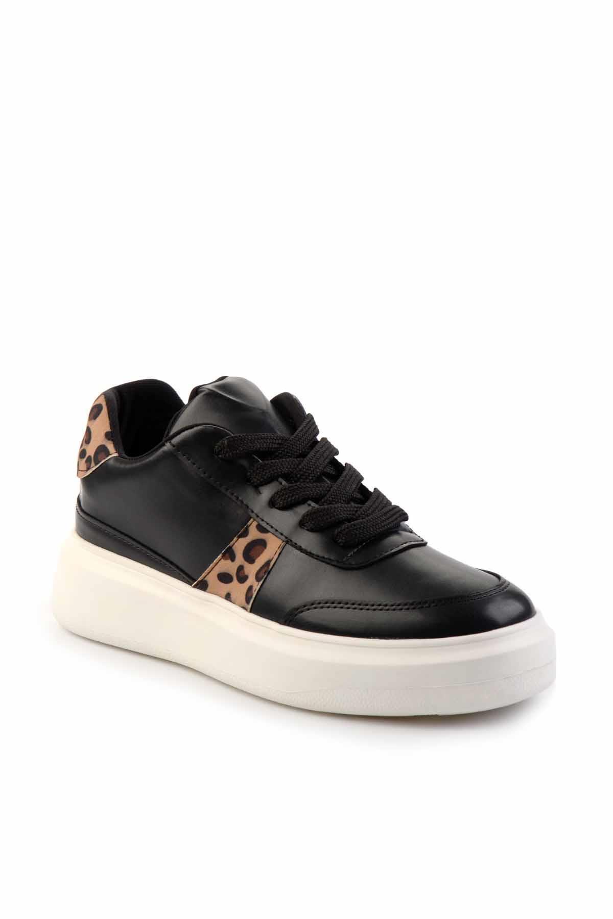 Siyah Beyaz  Kadın Sneaker K01212120209