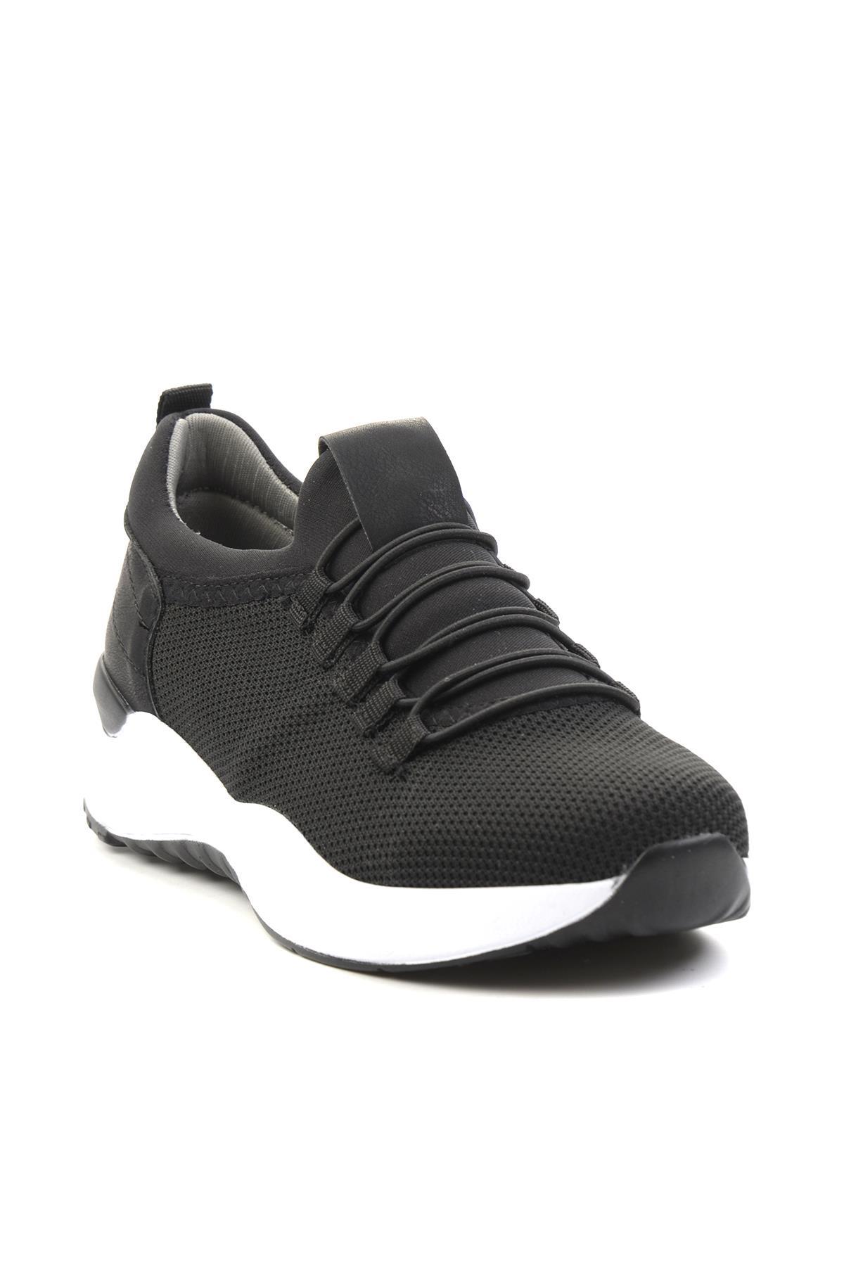Siyah Beyaz  Kadın Sneaker K01586060617