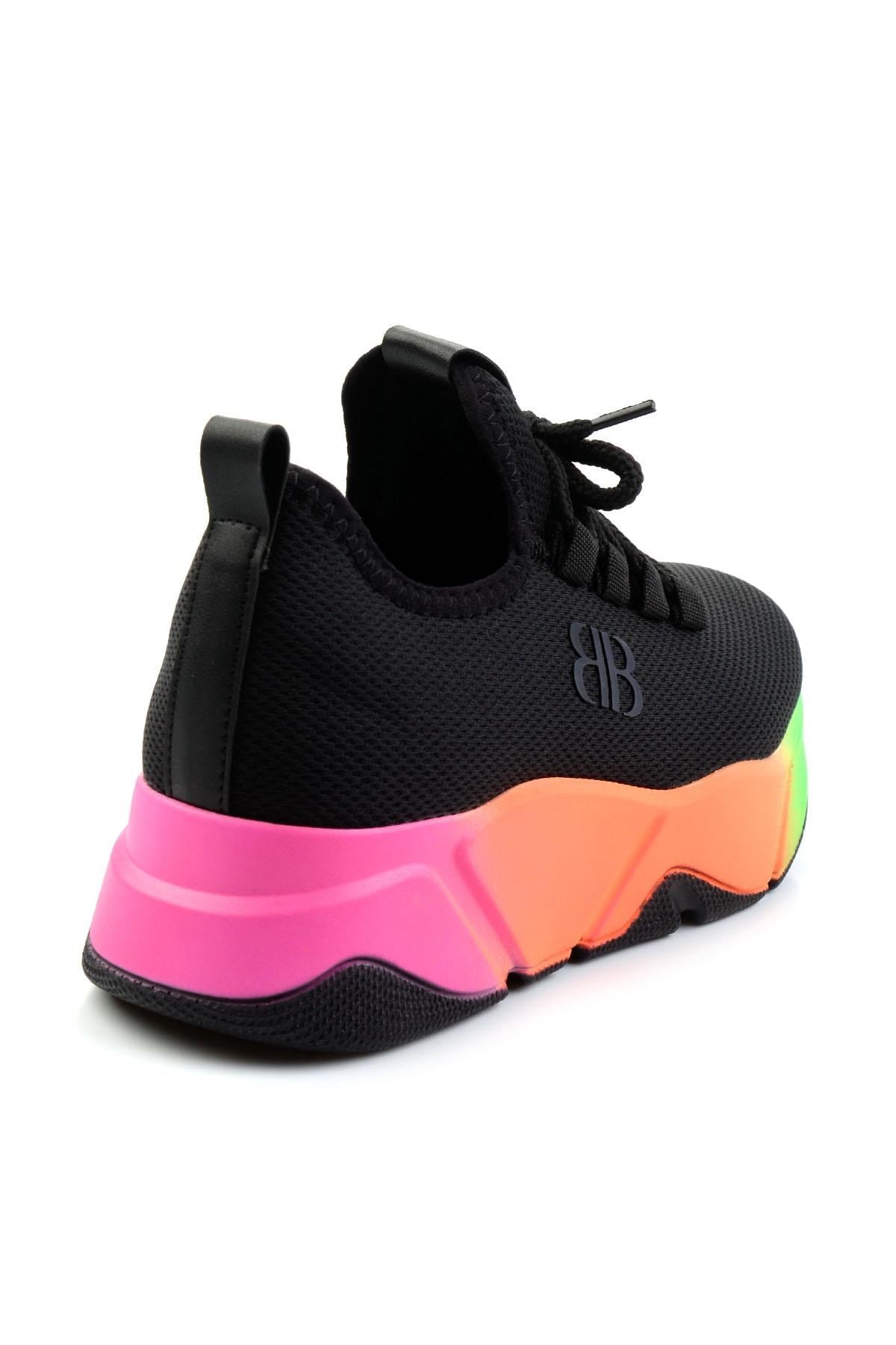 Siyah Çok Renkli  Kadın Sneaker K01824212417