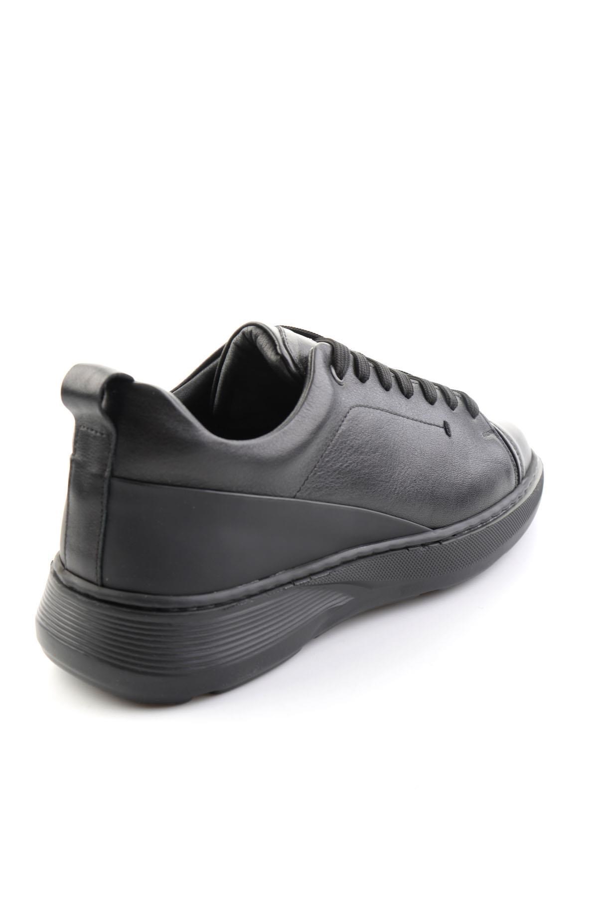 Siyah Floter Hakiki Deri Erkek Casual Ayakkabı E01593072740