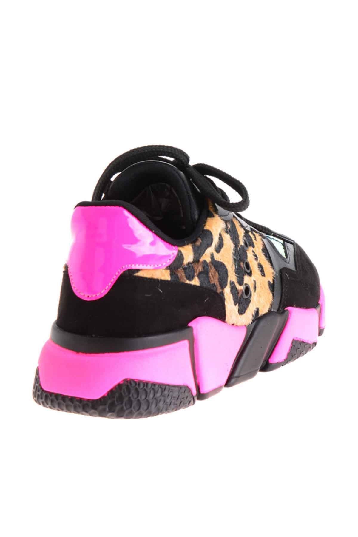 Siyah Fuşya  Kadın Sneaker K0541044209