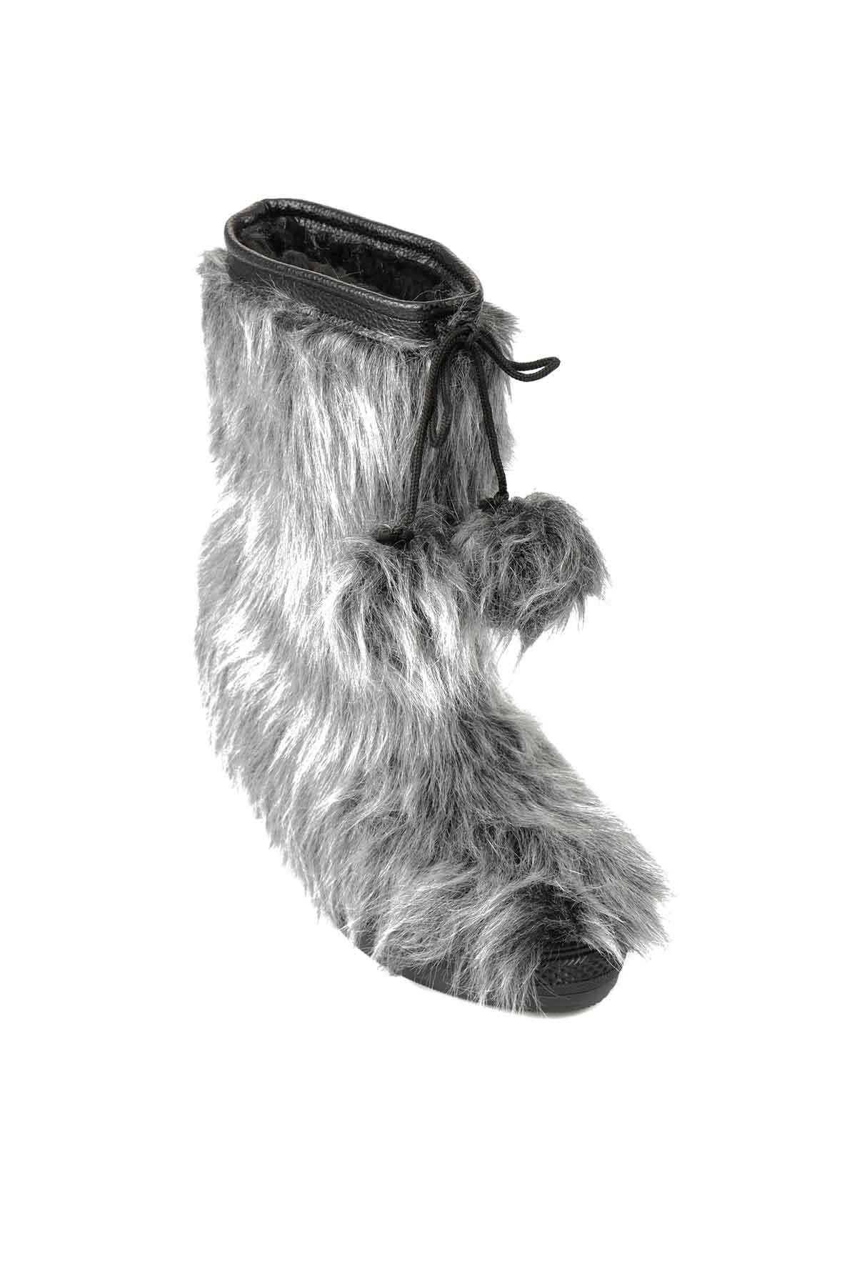 Siyah Gri  Kadın Bot & Bootie E0225141009