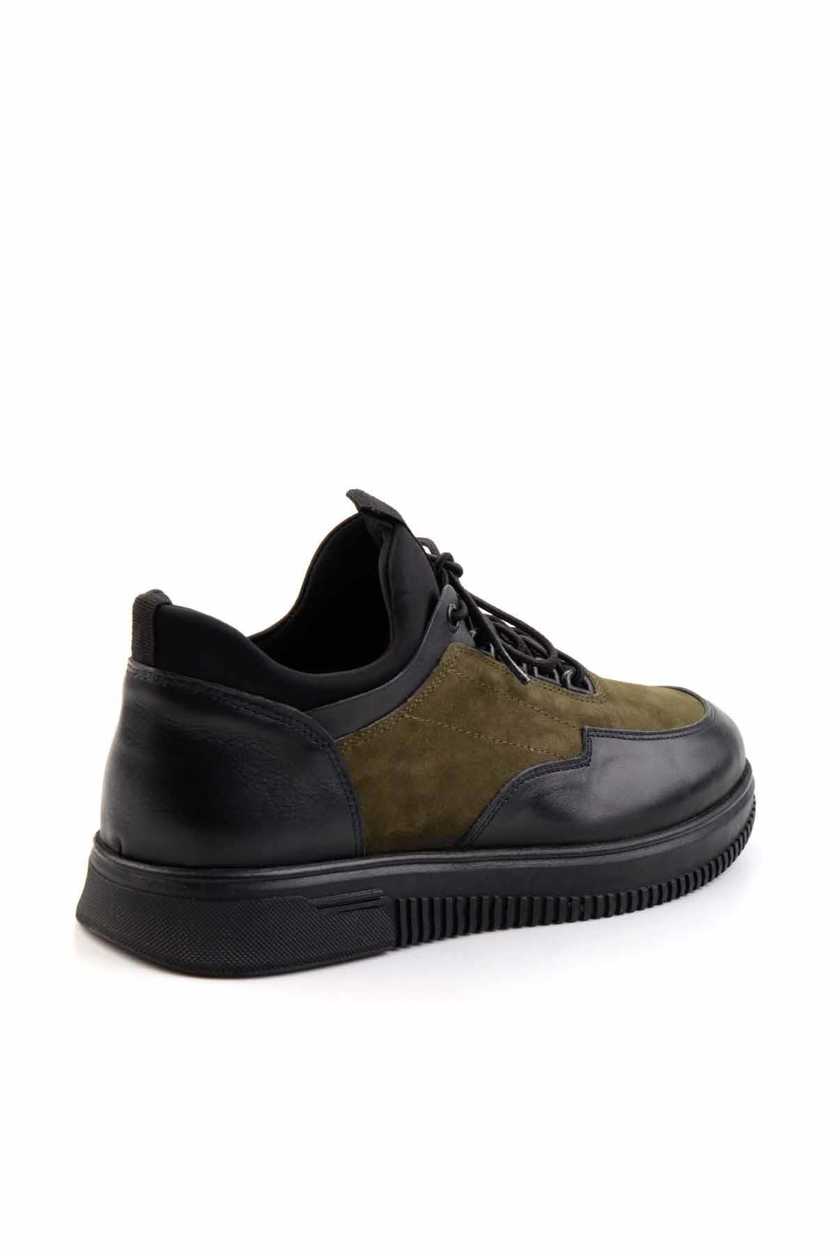 Siyah Haki Leather Erkek Casual Ayakkabı E01398202043