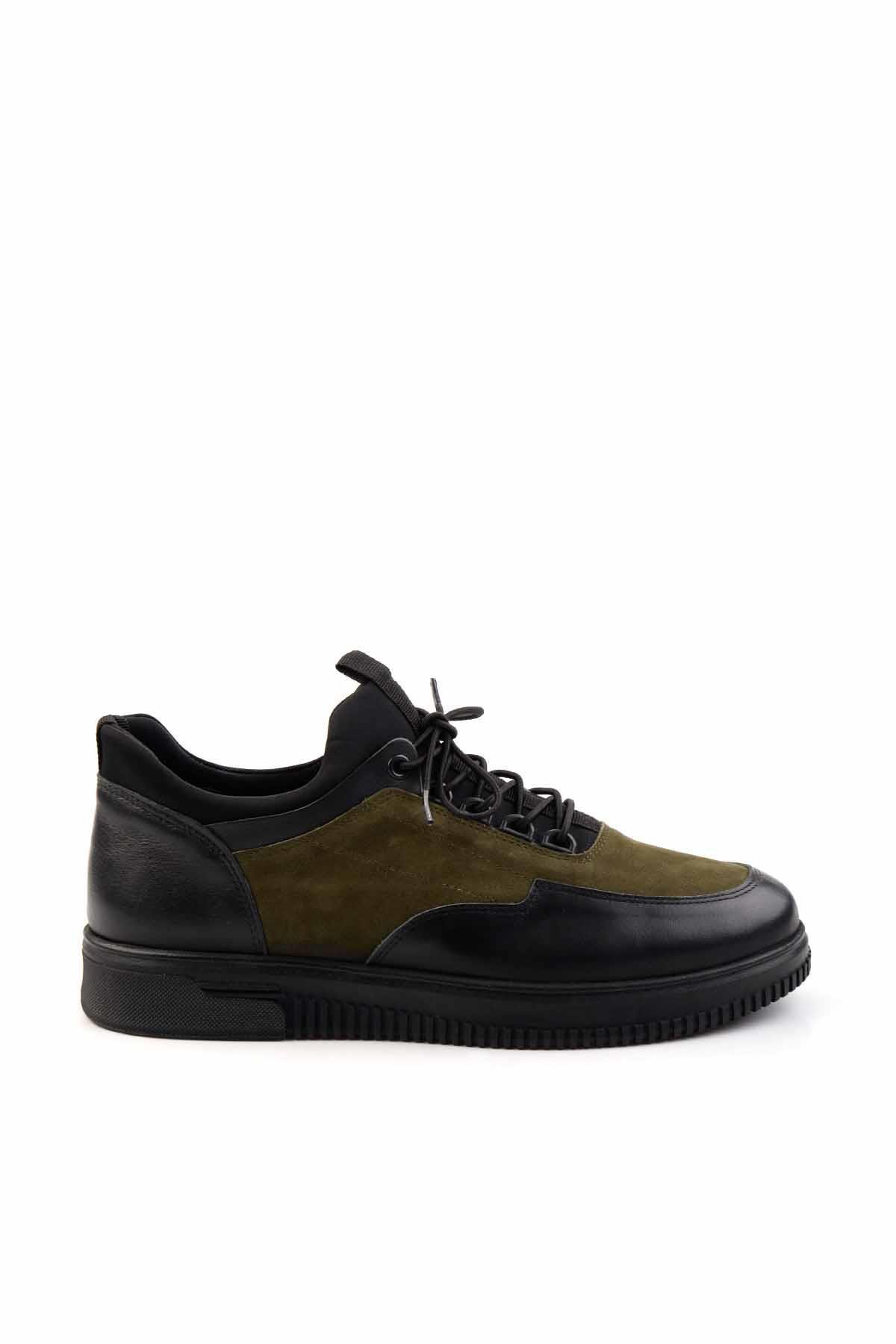 Siyah Haki Leather Erkek Casual Ayakkabı E01398202043