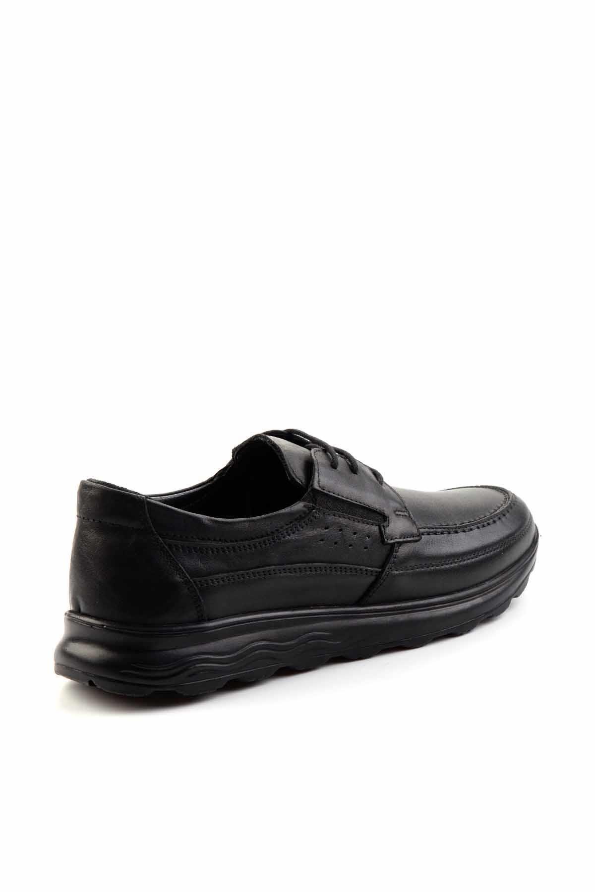 Siyah Hakiki Deri Erkek Casual Ayakkabı E01556026003