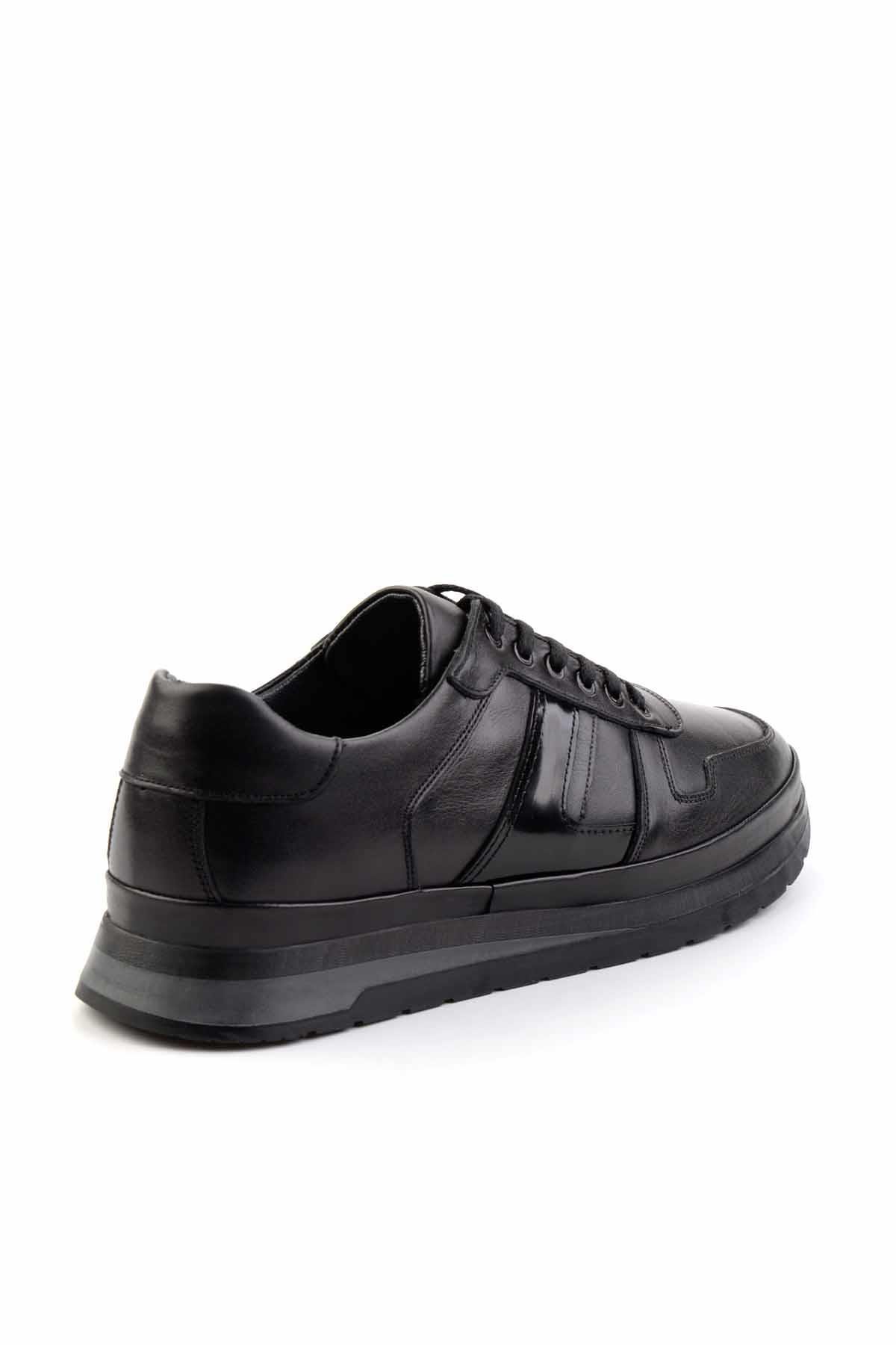 Siyah Hakiki Deri Erkek Casual Ayakkabı E01199051503