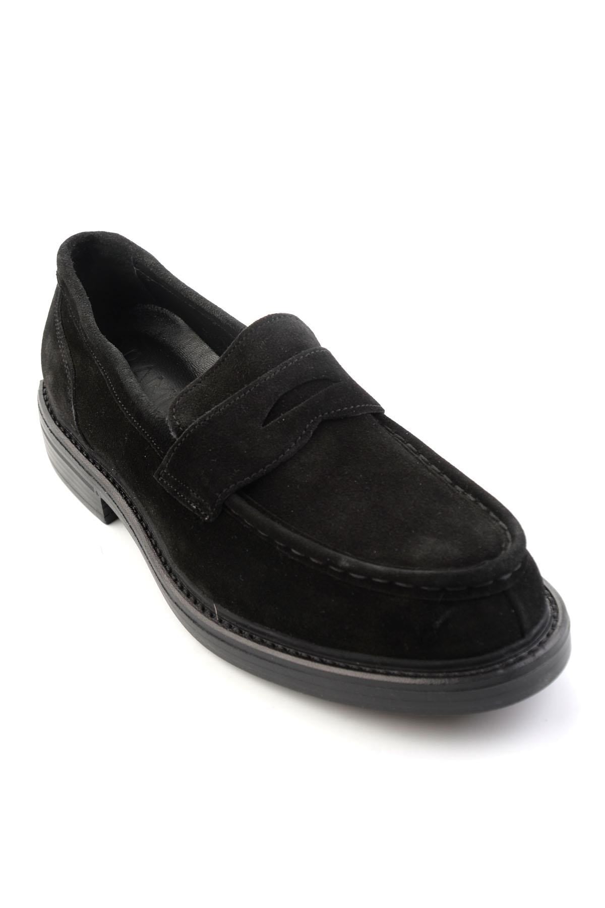 Siyah Hakiki Deri Erkek Loafer Ayakkabı E01905003602