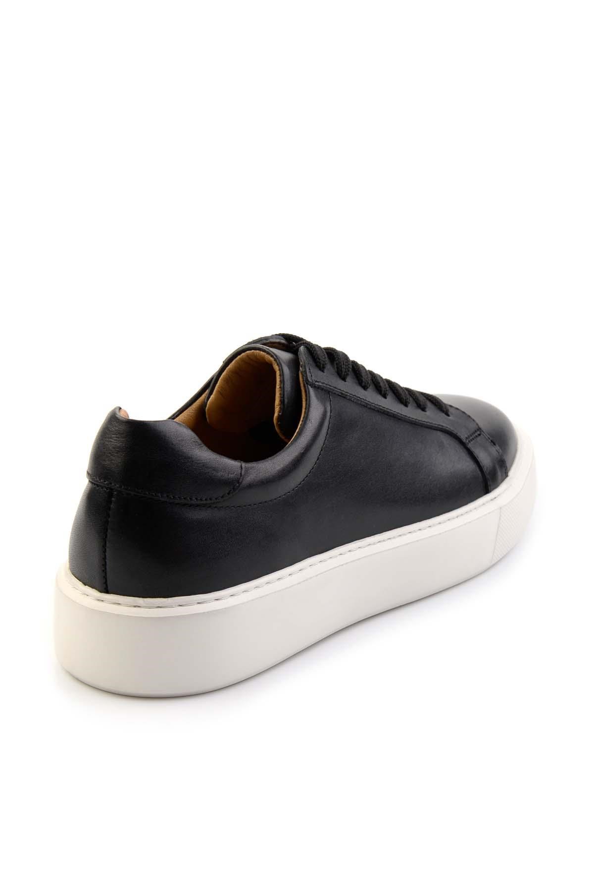 Siyah Hakiki Deri Erkek Sneaker E01079971043
