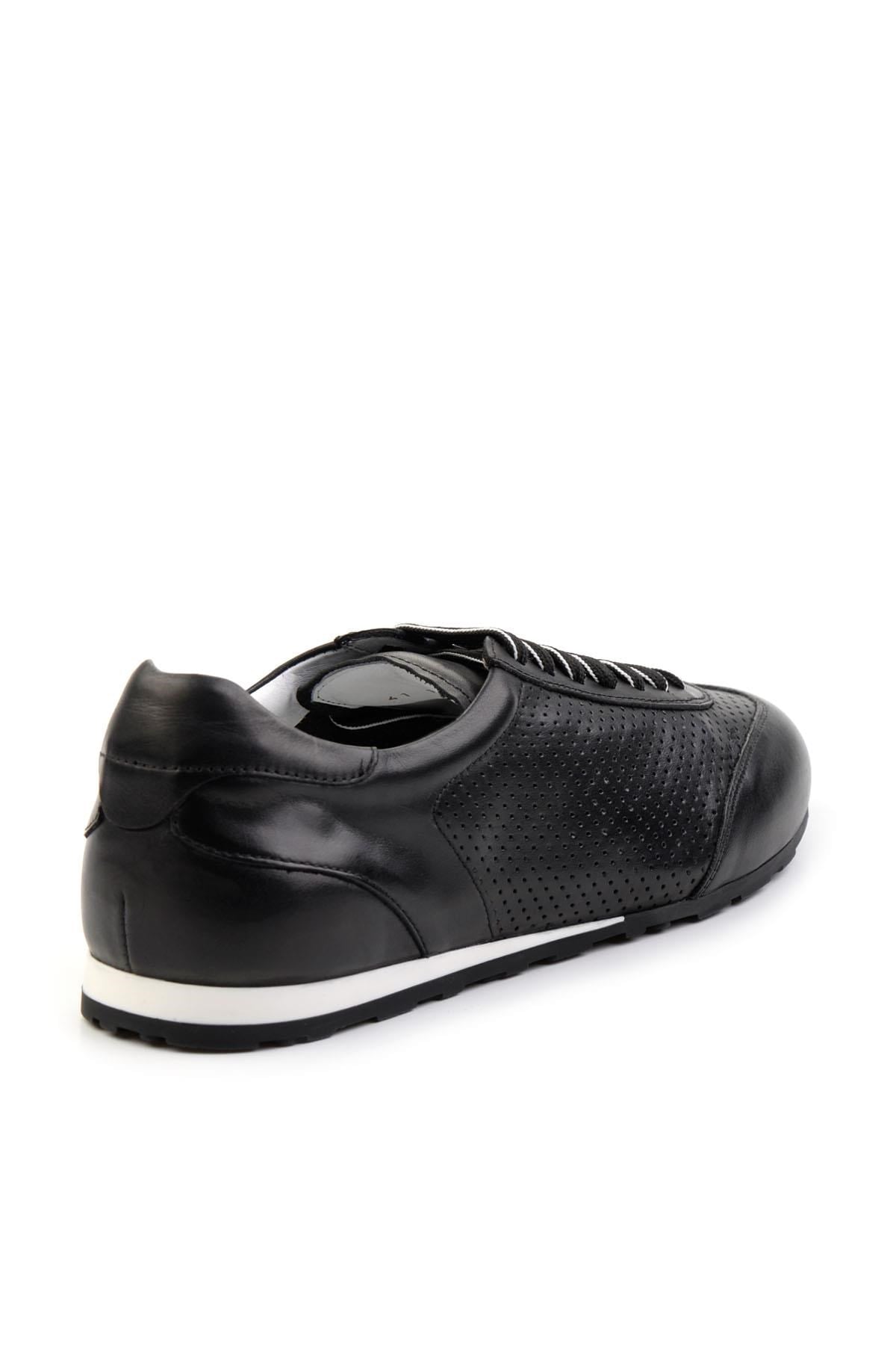 Siyah Hakiki Deri Erkek Sneaker E01083017103