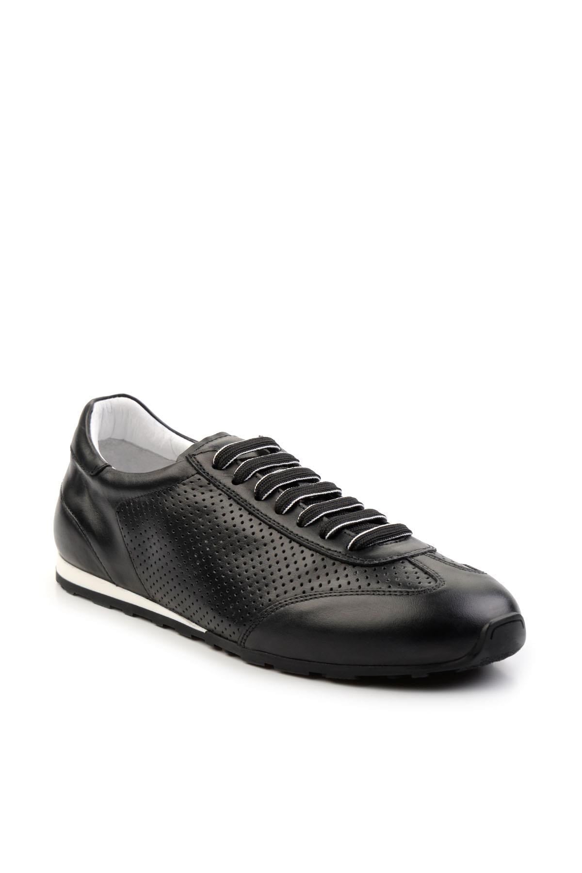Siyah Hakiki Deri Erkek Sneaker E01083017103